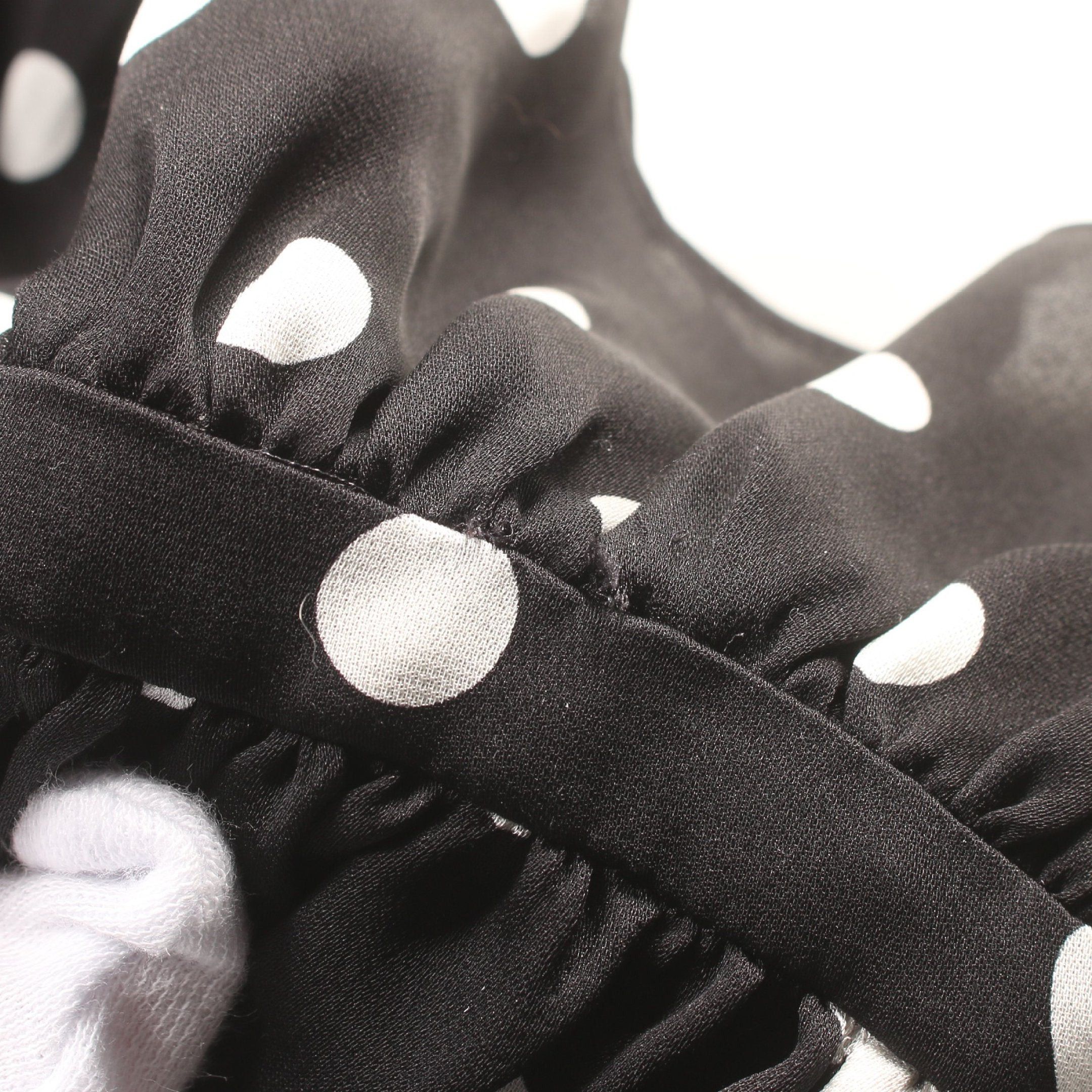 Louis Vuitton Louis Vuitton Blouse Bowtie Dot Silk Black White Size ONE SIZE - 7 Thumbnail
