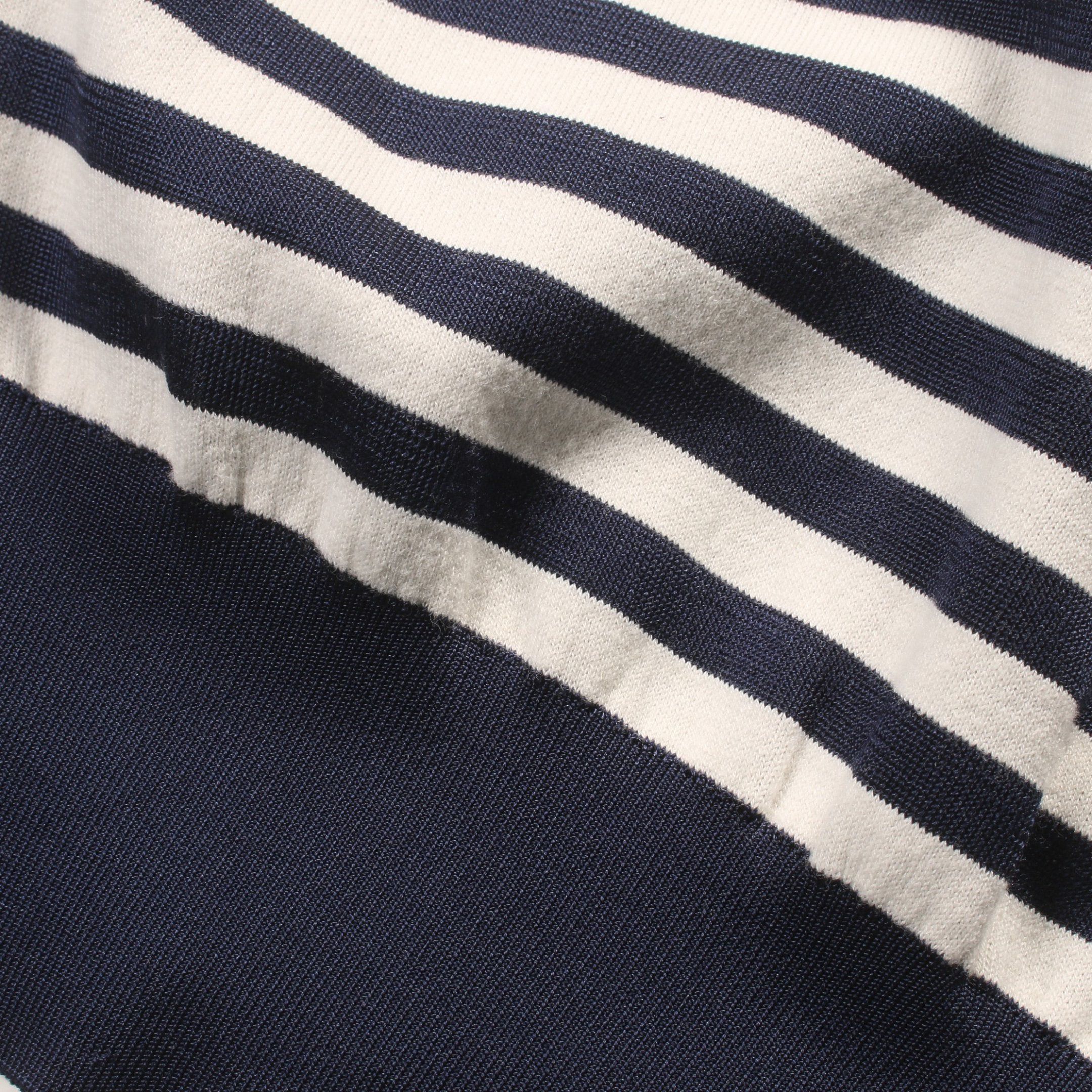 Louis Vuitton Louis Vuitton Lv Escale Logo Stripes Ensemble Cardigan Silk Wool Cotton Navy Off White Size ONE SIZE - 11 Thumbnail