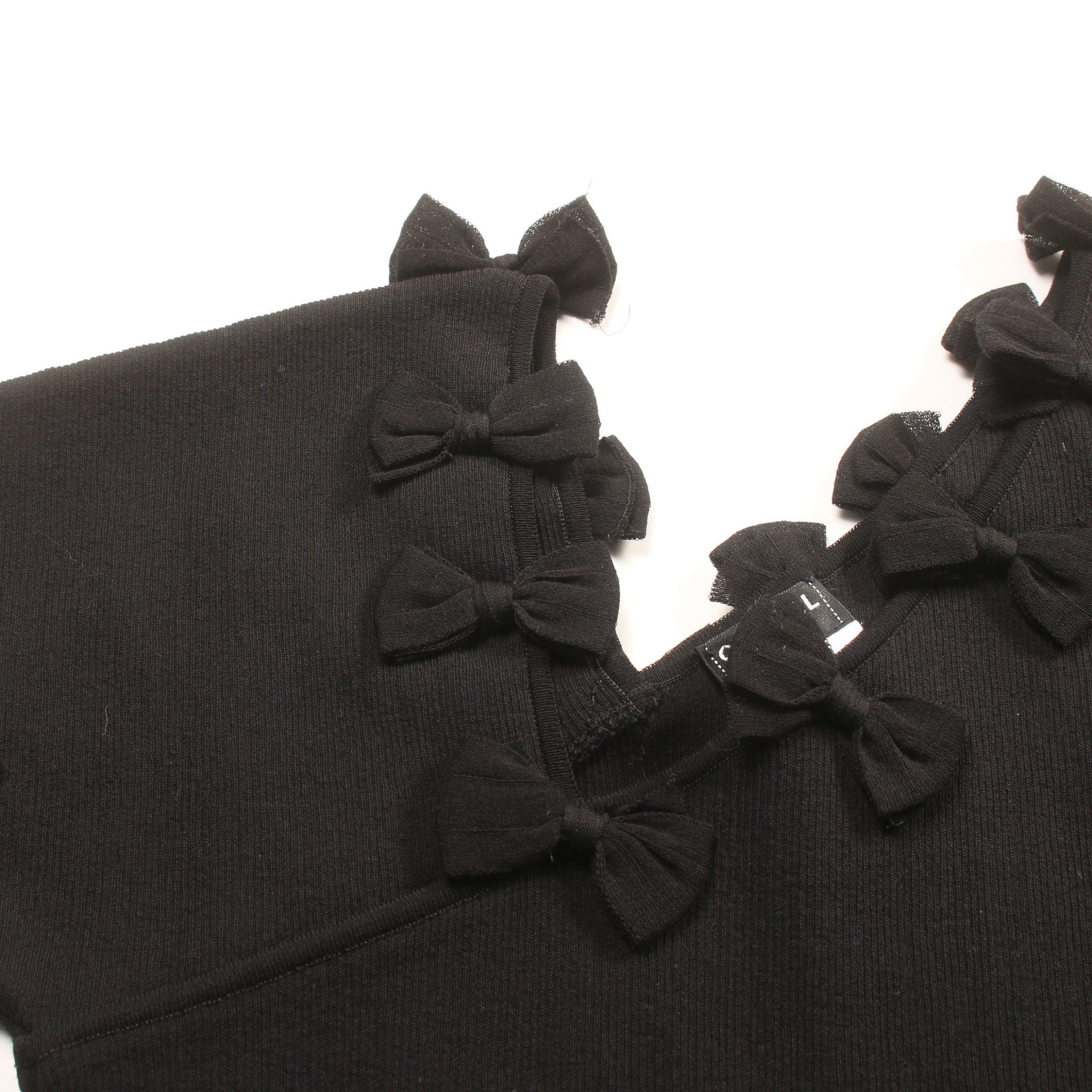 Chanel Chanel Cut And Sew Cotton Nylon Black Ribbon 09P Size ONE SIZE - 7 Thumbnail