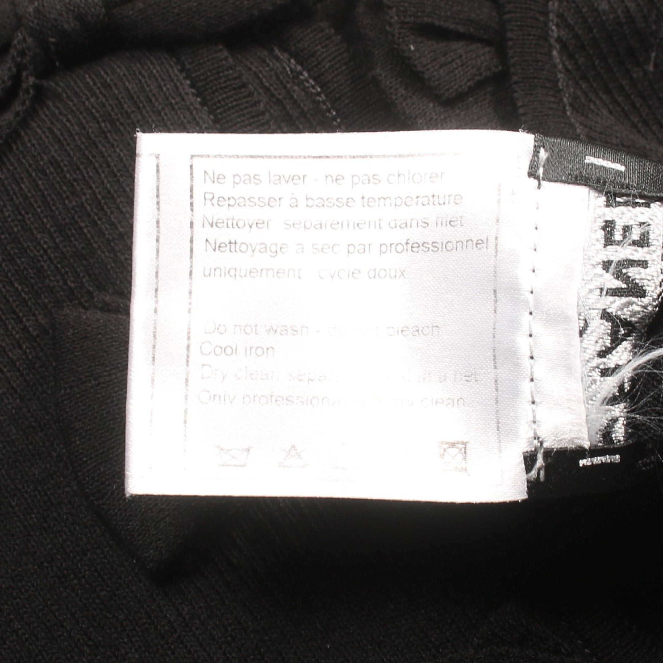 Chanel Chanel Cut And Sew Cotton Nylon Black Ribbon 09P Size ONE SIZE - 4 Thumbnail