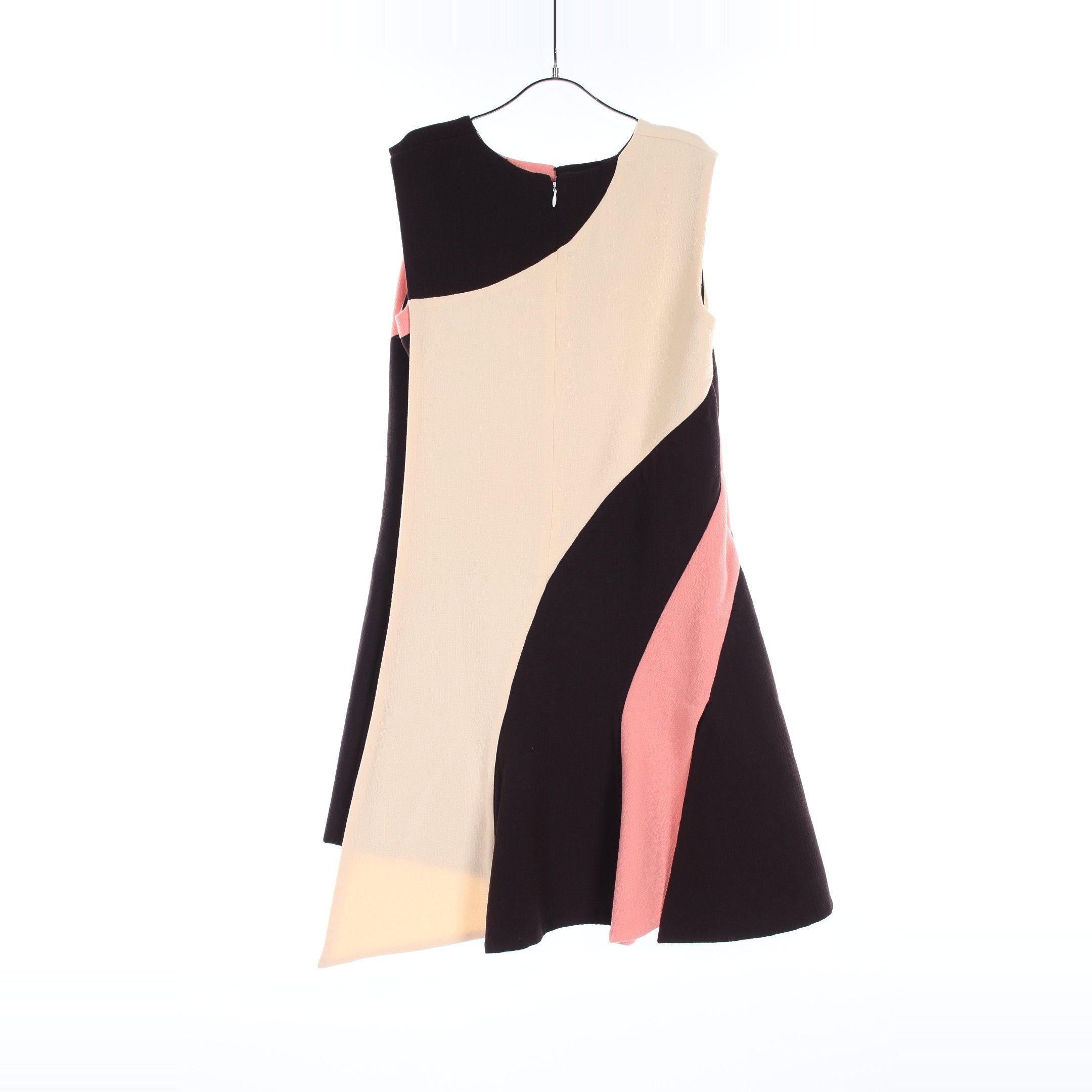 Dior Dior One Piece No Sleeve Wool Dark Brown Pink Ivory Layered Size ONE SIZE - 2 Thumbnail