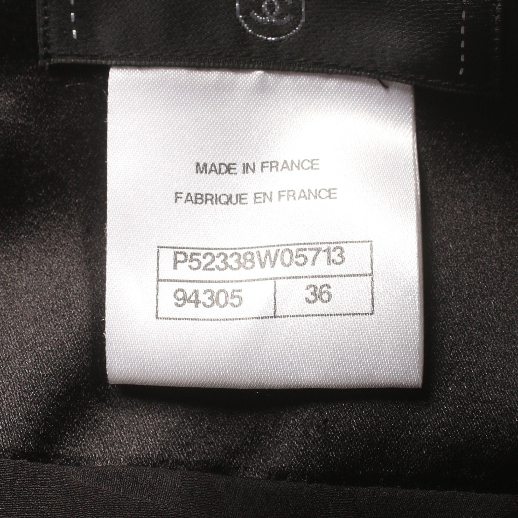 Chanel Chanel Bijou Tweed One Piece Short Sleeve Wool Silk Black Color-Block Size ONE SIZE - 4 Thumbnail