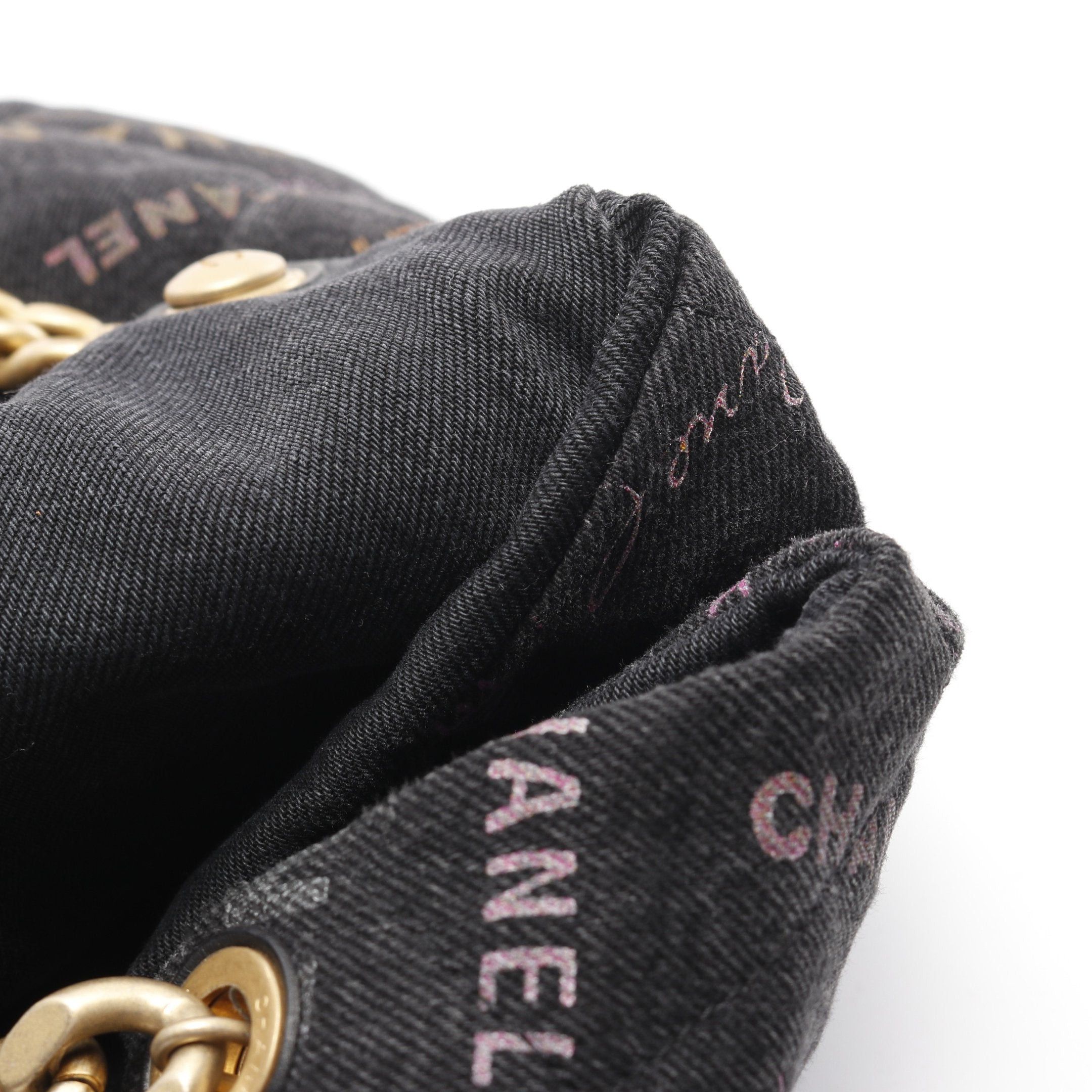Chanel Chanel Matelasse Hobo Shoulder Bag Denim Black Multicolor Gold Hardware Size ONE SIZE - 9 Thumbnail