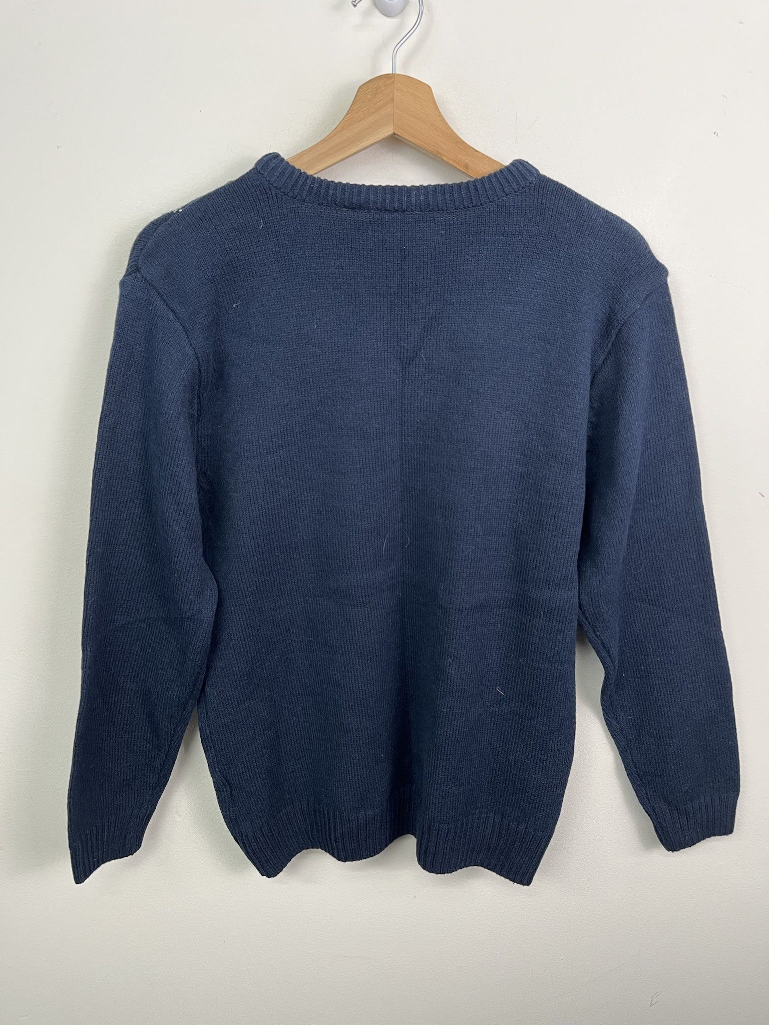 Other Vintage Y2K XG Brown Navy Argyle Knit Sweater Size M Size US L / EU 52-54 / 3 - 3 Thumbnail