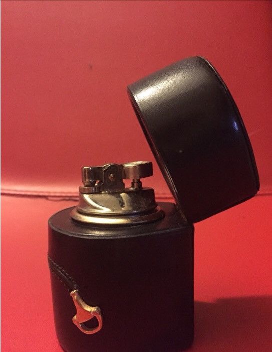 Gucci Gucci 1970s-80s Desk Lighter - Leather Case - Original Box Size ONE SIZE - 6 Thumbnail