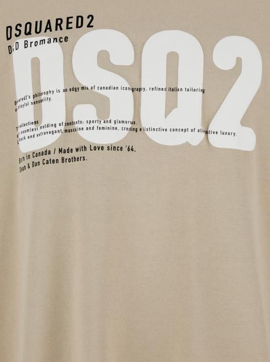 Dsquared2 DSQUARED2 Men Tops S74GD1412D20033800 Beige Size US L / EU 52-54 / 3 - 2 Thumbnail