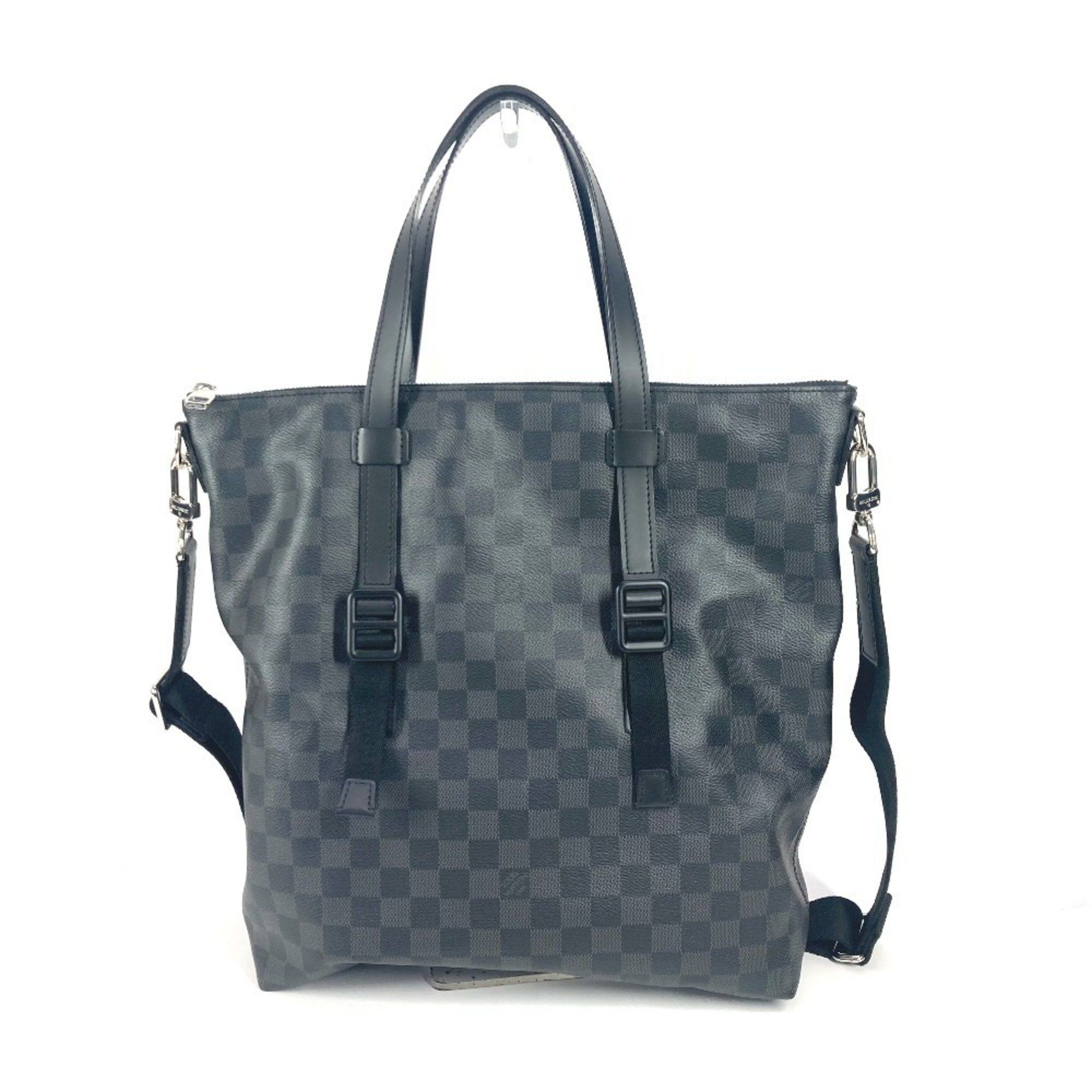 LOUIS VUITTON N41456 Damier Graphite Skyline Crossbody Bag Tote 2WAY Shoulder Canvas Men's Women's Black