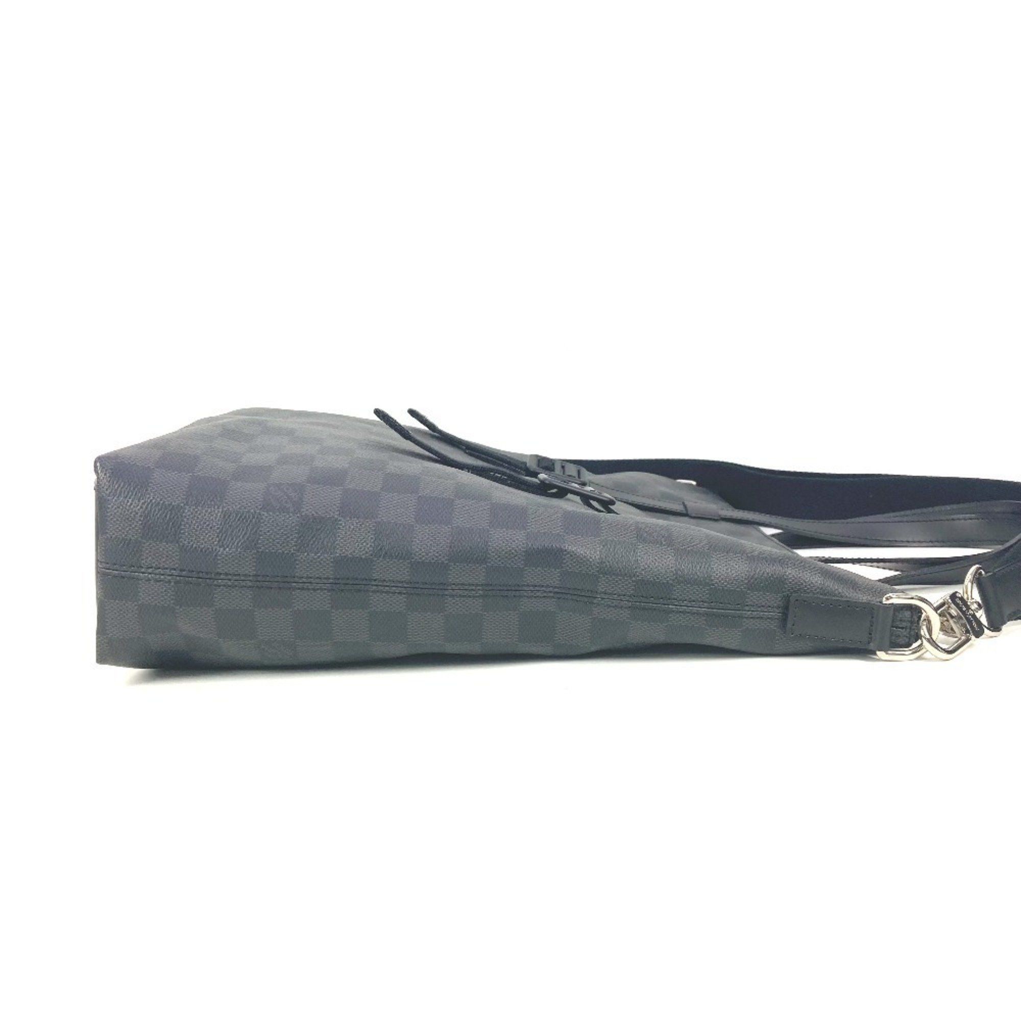 LOUIS VUITTON N41456 Damier Graphite Skyline Crossbody Bag Tote 2WAY Shoulder Canvas Men's Women's Black