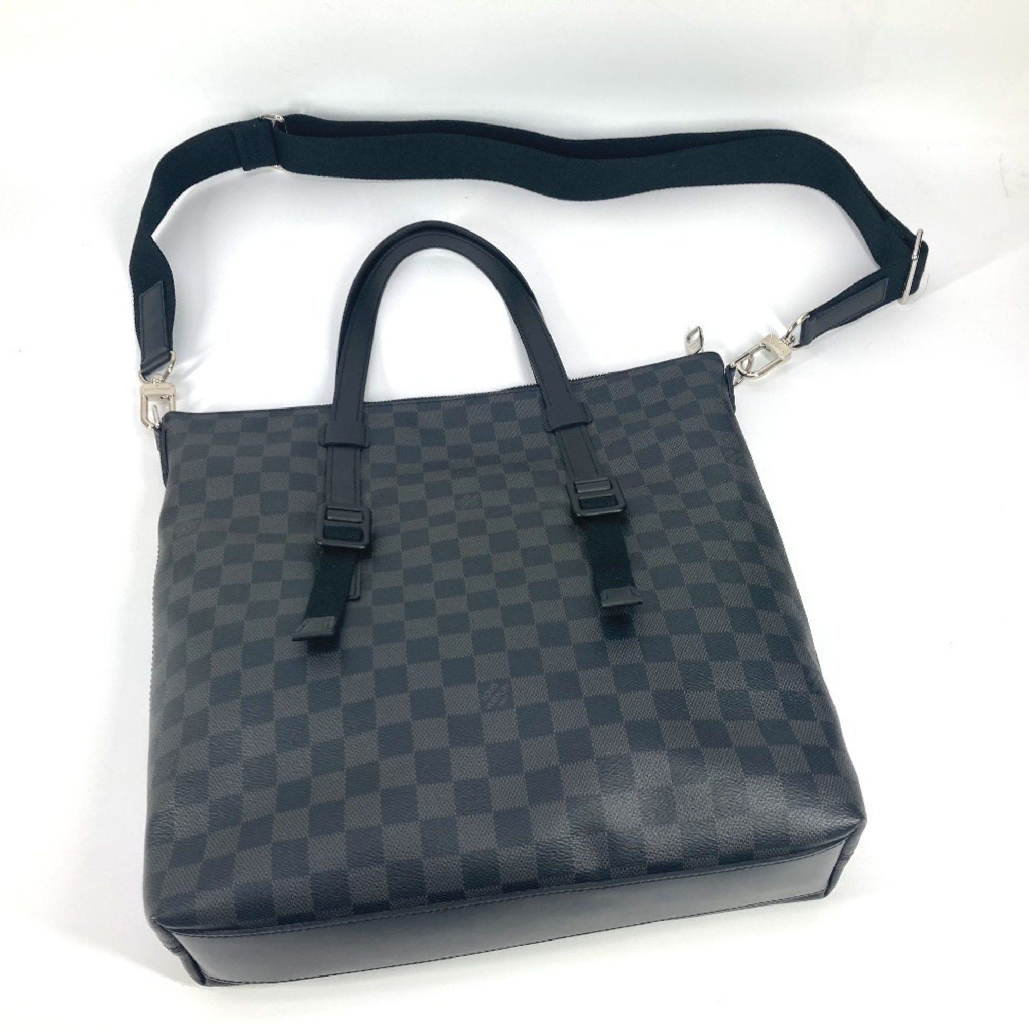 LOUIS VUITTON N41456 Damier Graphite Skyline Crossbody Bag Tote 2WAY Shoulder Canvas Men's Women's Black