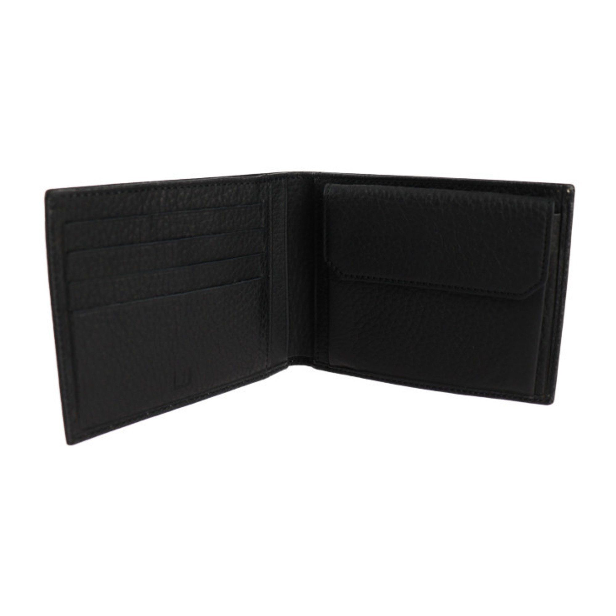 Alfred Dunhill Dunhill BILLFOLD 4CC & COIN PURSE Bi-fold Wallet L2KE32A Calf Leather Black Size ONE SIZE - 7 Thumbnail