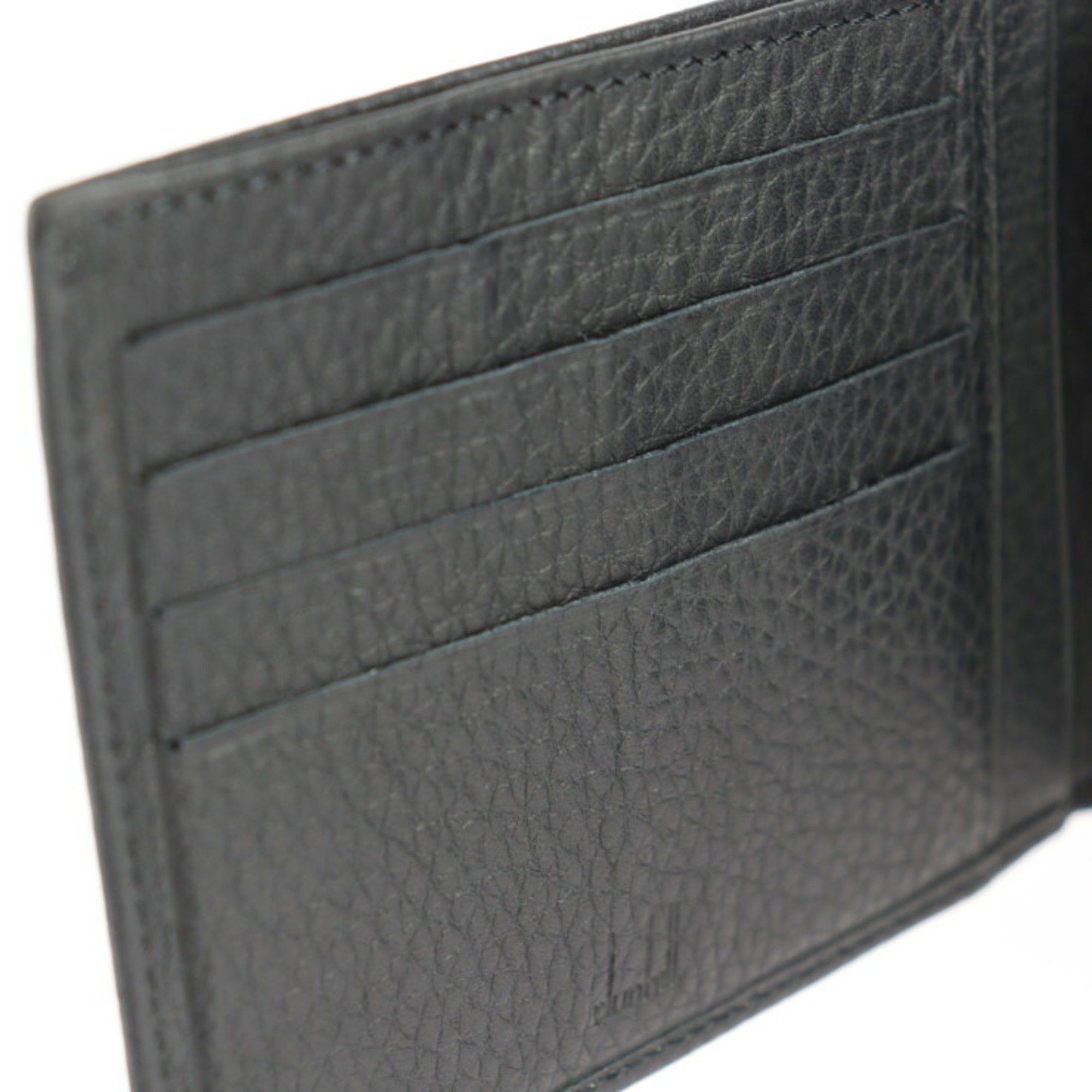Alfred Dunhill Dunhill BILLFOLD 4CC & COIN PURSE Bi-fold Wallet L2KE32A Calf Leather Black Size ONE SIZE - 8 Thumbnail