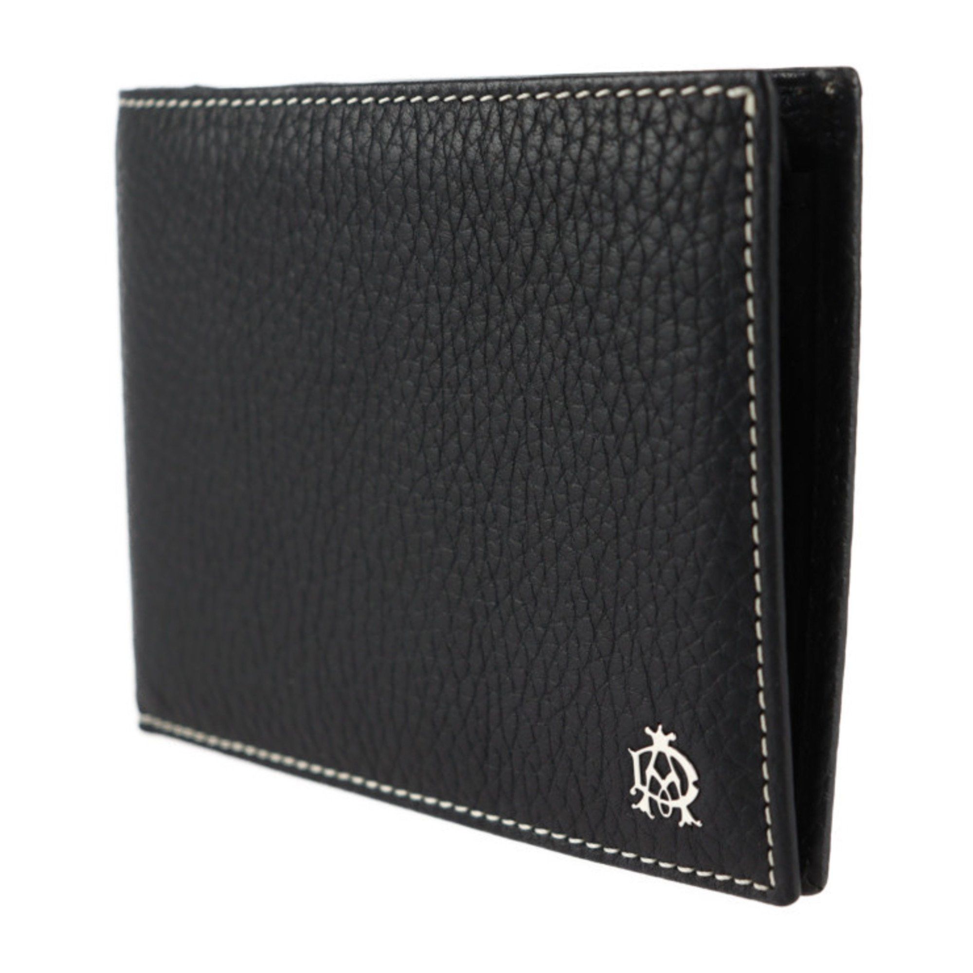 Alfred Dunhill Dunhill BILLFOLD 4CC & COIN PURSE Bi-fold Wallet L2KE32A Calf Leather Black Size ONE SIZE - 2 Thumbnail
