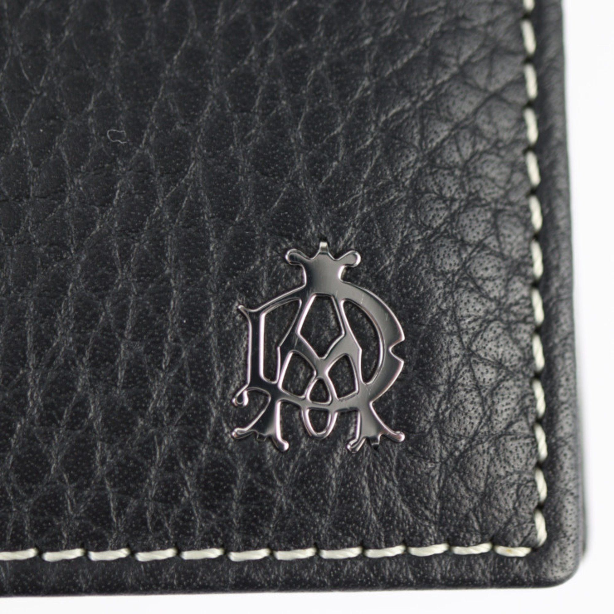Alfred Dunhill Dunhill BILLFOLD 4CC & COIN PURSE Bi-fold Wallet L2KE32A Calf Leather Black Size ONE SIZE - 6 Thumbnail