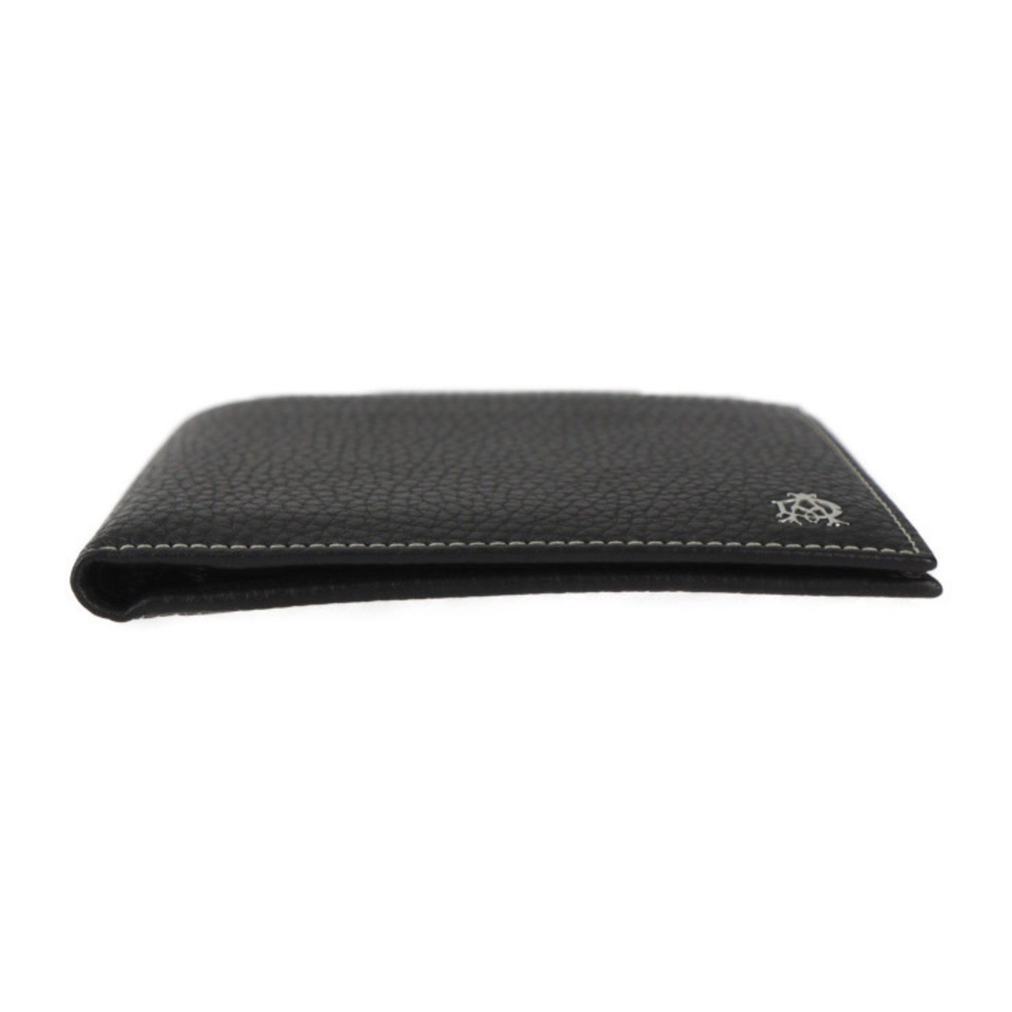 Alfred Dunhill Dunhill BILLFOLD 4CC & COIN PURSE Bi-fold Wallet L2KE32A Calf Leather Black Size ONE SIZE - 4 Thumbnail