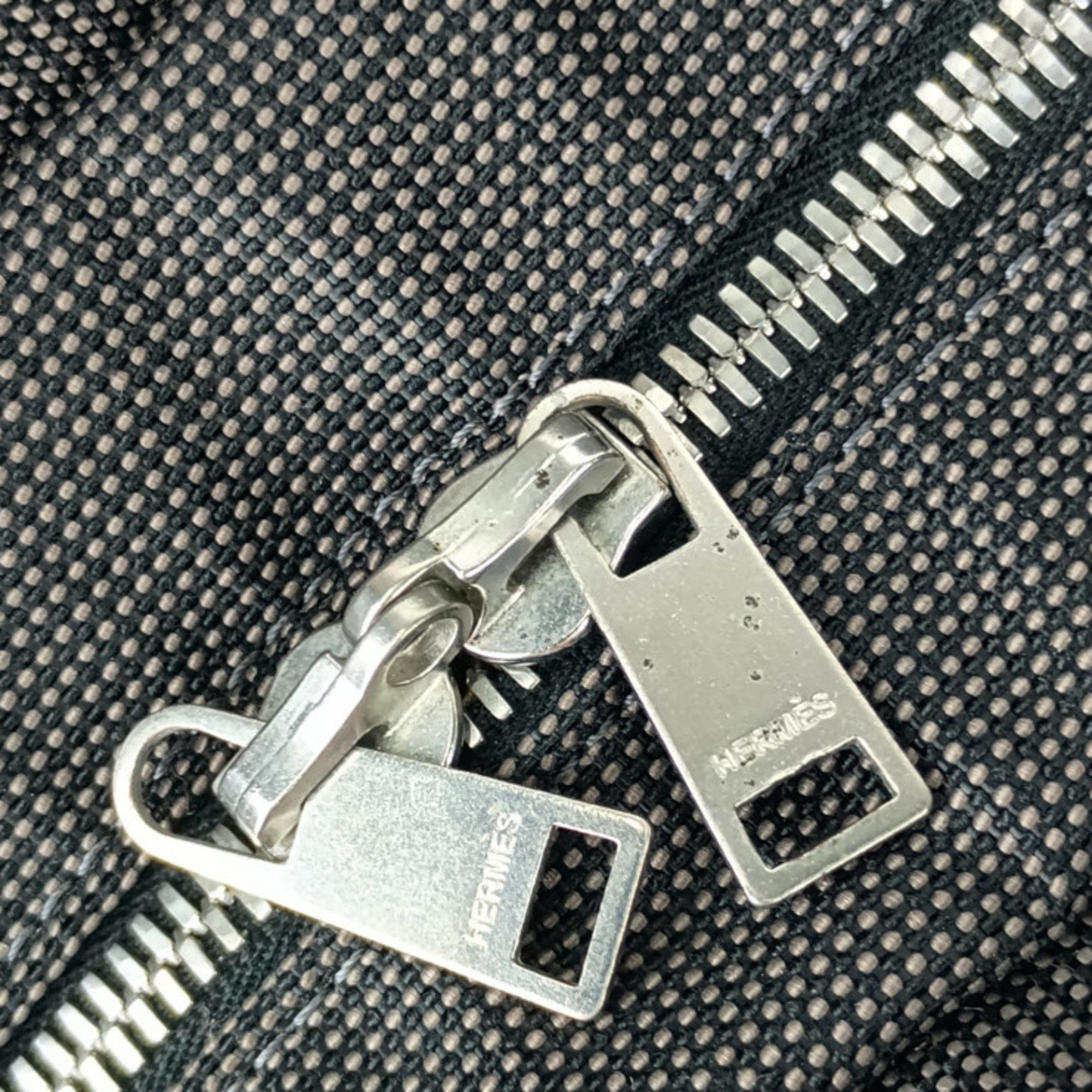 Hermes Hermes Tote Bag Air Line MM Gray Canvas Men's Women's Handbag Size ONE SIZE - 7 Thumbnail