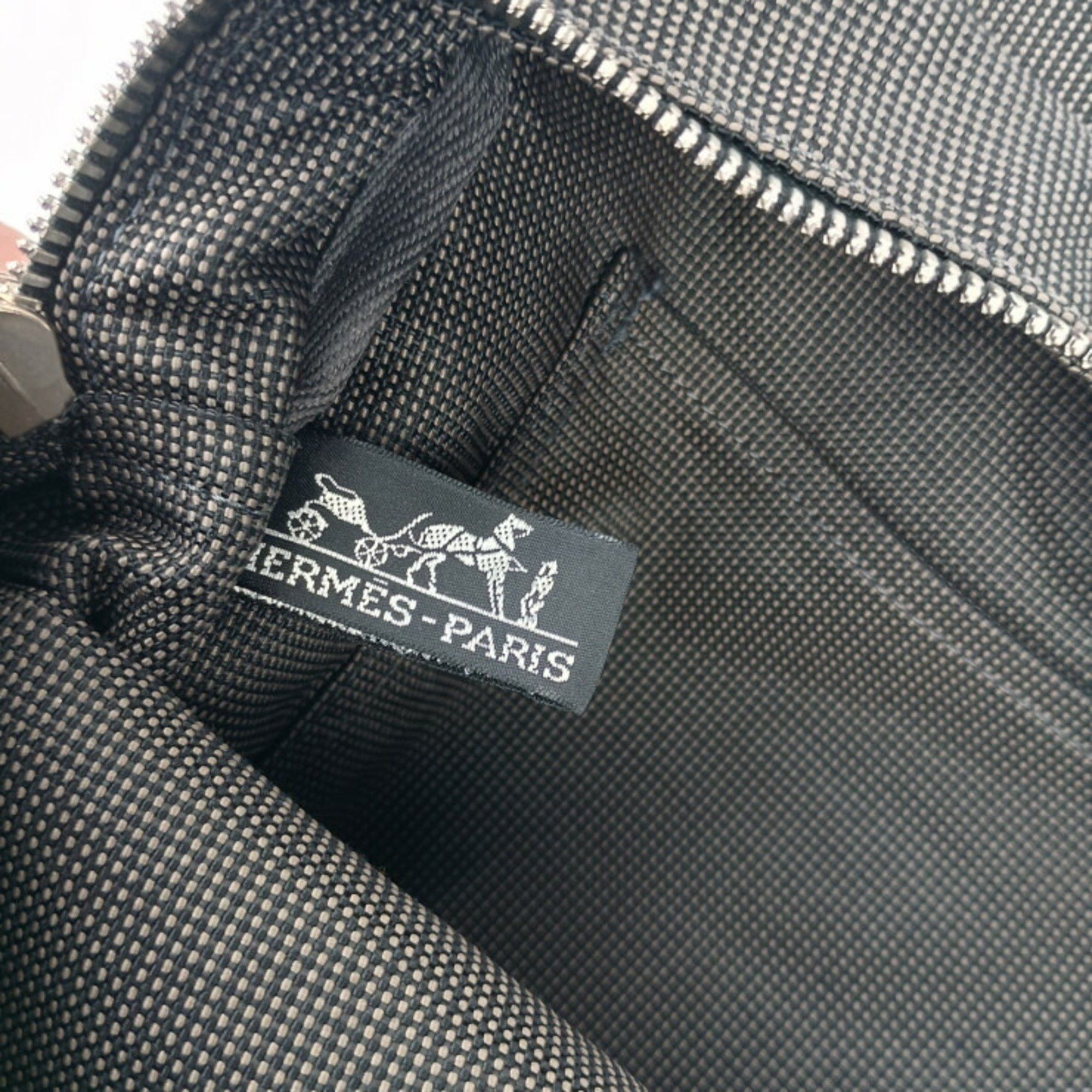 Hermes Hermes Tote Bag Air Line MM Gray Canvas Men's Women's Handbag Size ONE SIZE - 9 Thumbnail