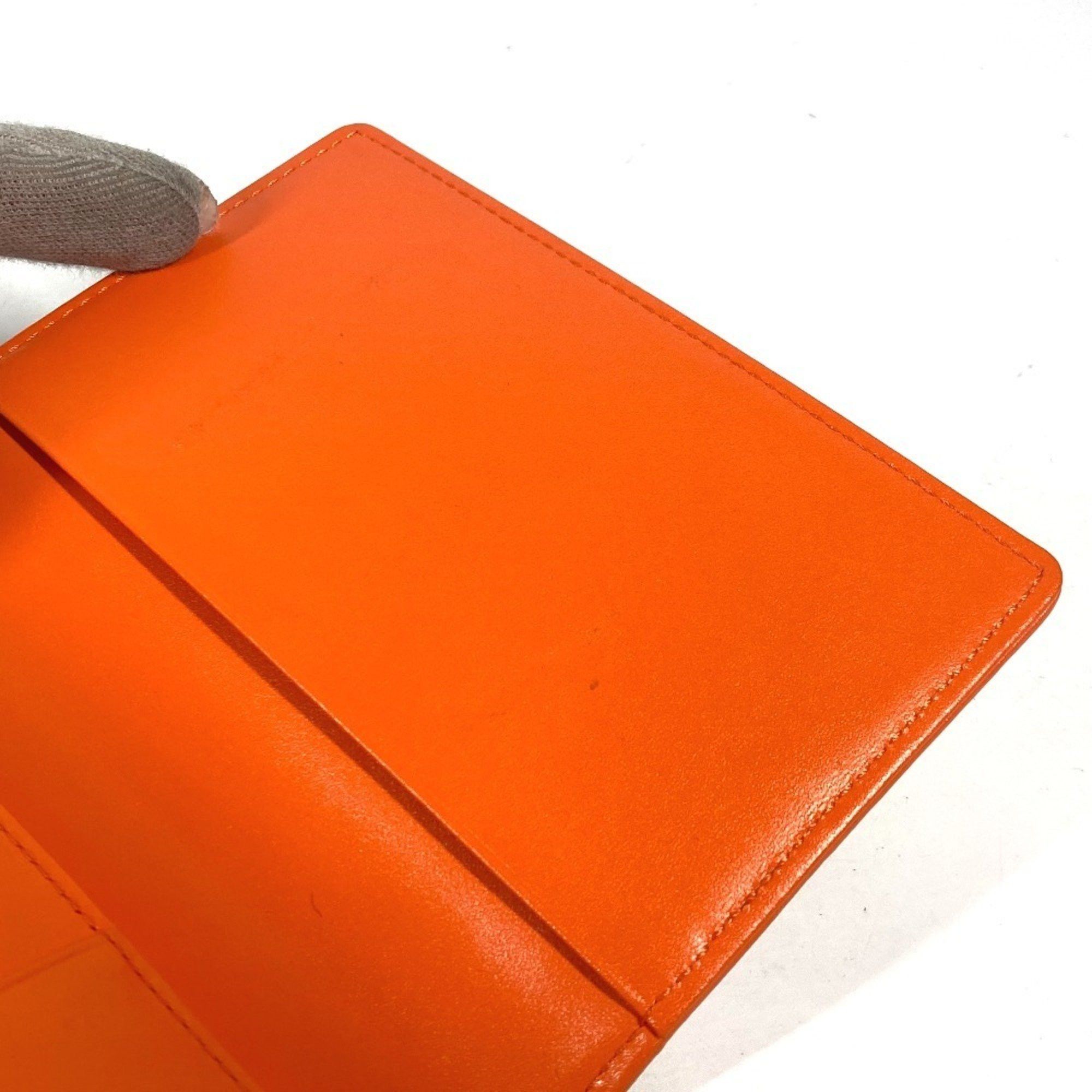 MCM MCM Bear Visetos Logo Fur Lion Passport Cover Stationery Case Leather Men's Women's Orange Size ONE SIZE - 8 Thumbnail