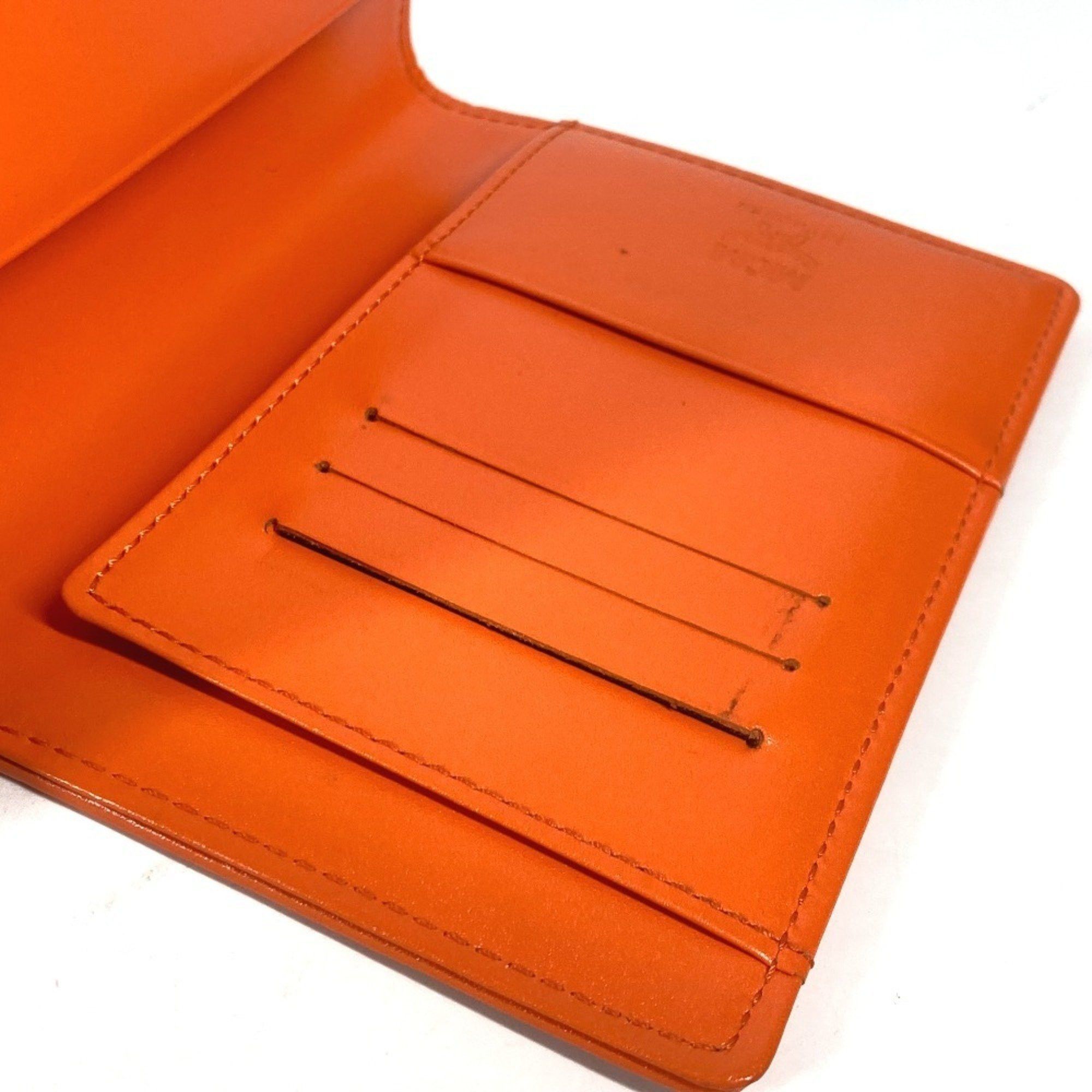 MCM MCM Bear Visetos Logo Fur Lion Passport Cover Stationery Case Leather Men's Women's Orange Size ONE SIZE - 10 Thumbnail