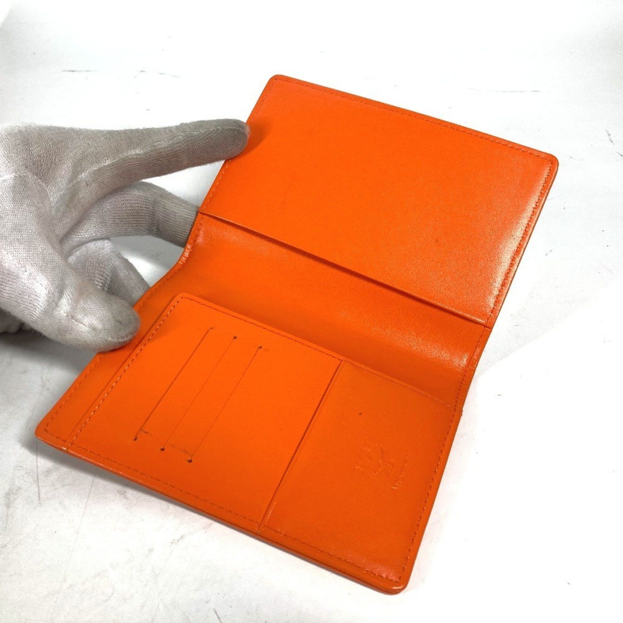 MCM MCM Bear Visetos Logo Fur Lion Passport Cover Stationery Case Leather Men's Women's Orange Size ONE SIZE - 7 Thumbnail