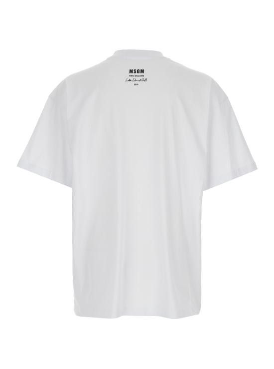 MSGM MSGM Men Tops 3840MM14025700201 White Size US M / EU 48-50 / 2 - 2 Thumbnail