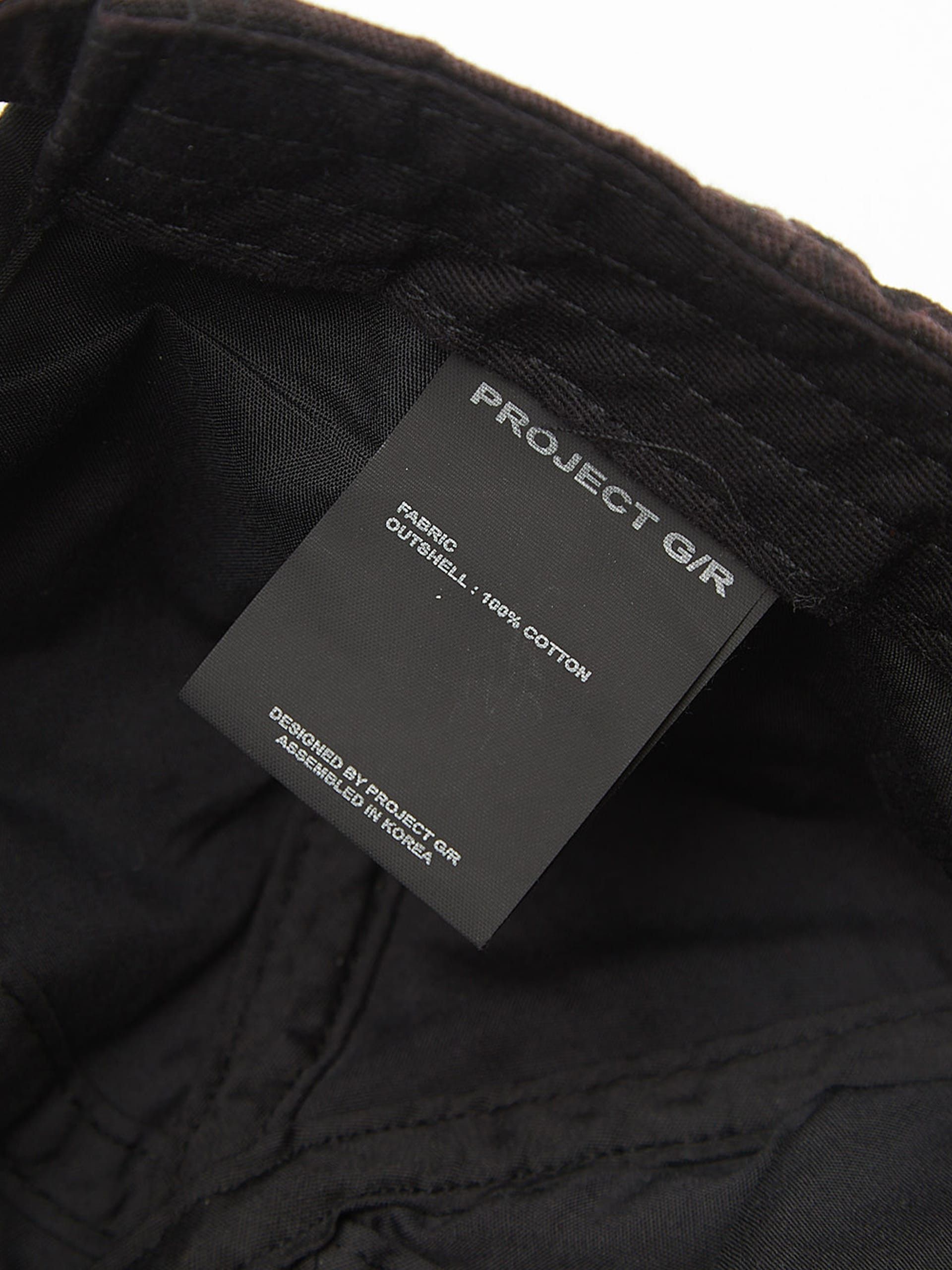 PROJECT G/R Black Deconstructed Cap Size ONE SIZE - 4 Thumbnail