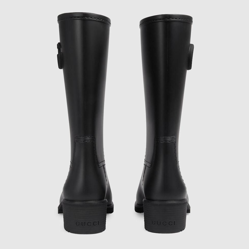 Gucci Double G Rain Boots in black Size US 11 / IT 41 - 3 Thumbnail