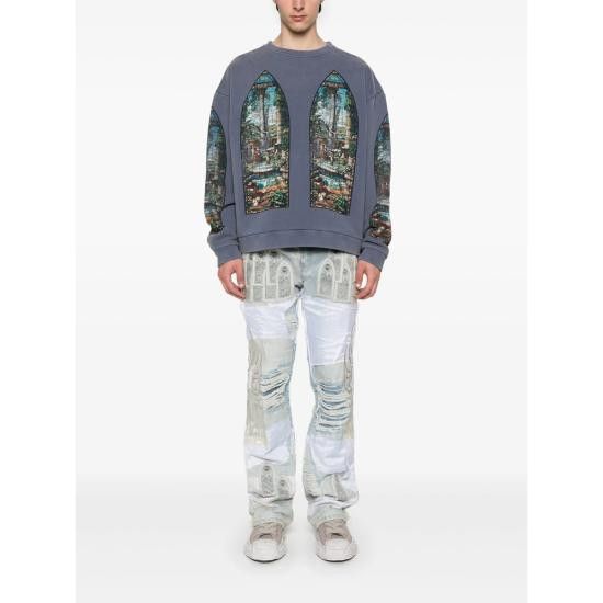 Who Decides War WHO DECIDES WAR Men Tops APPARENT CREWN INDIG BLUE Size US XXL / EU 58 / 5 - 4 Thumbnail