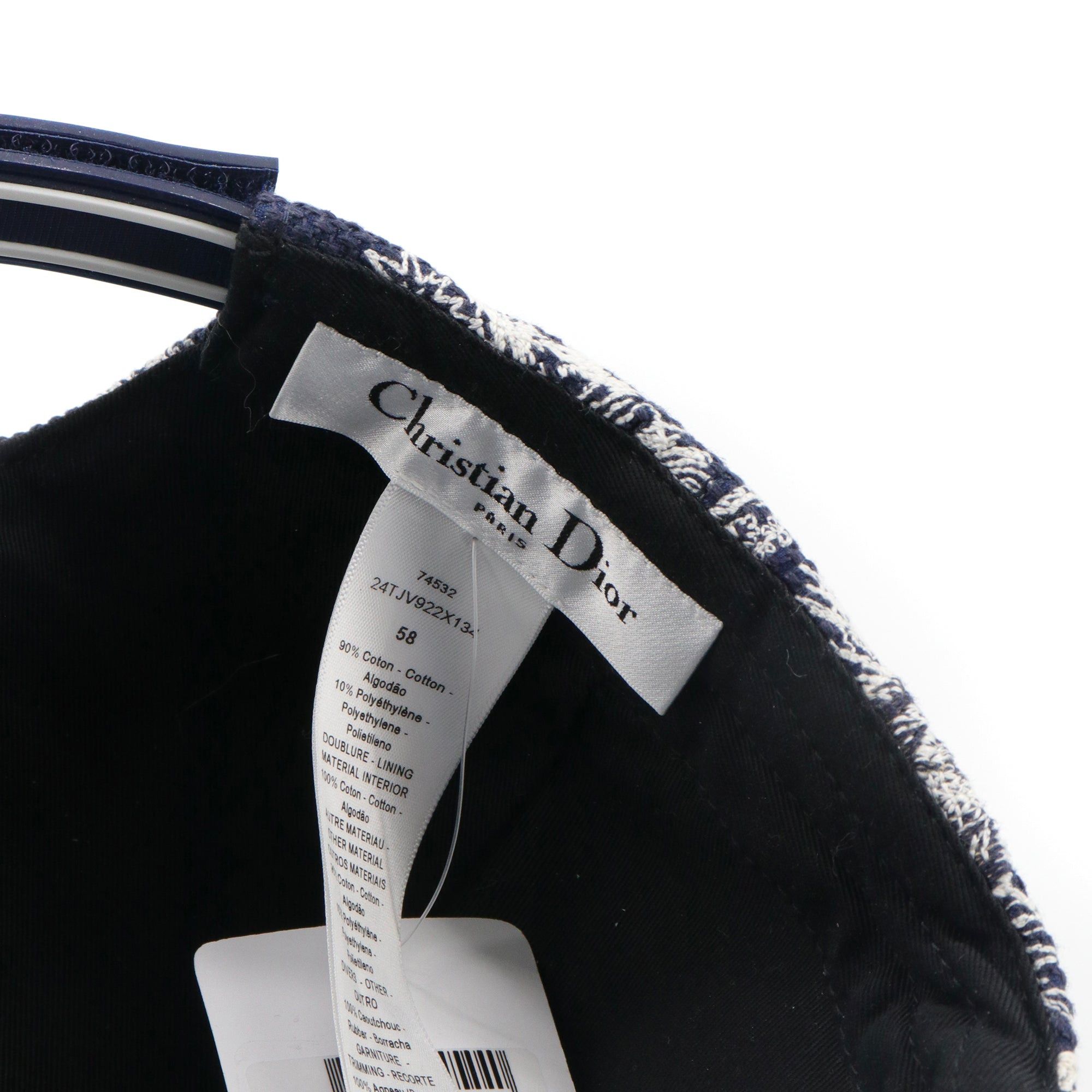 Dior DIOR - Dior D-Player cap in navy blue toile de jouy (T58) Size ONE SIZE - 4 Thumbnail
