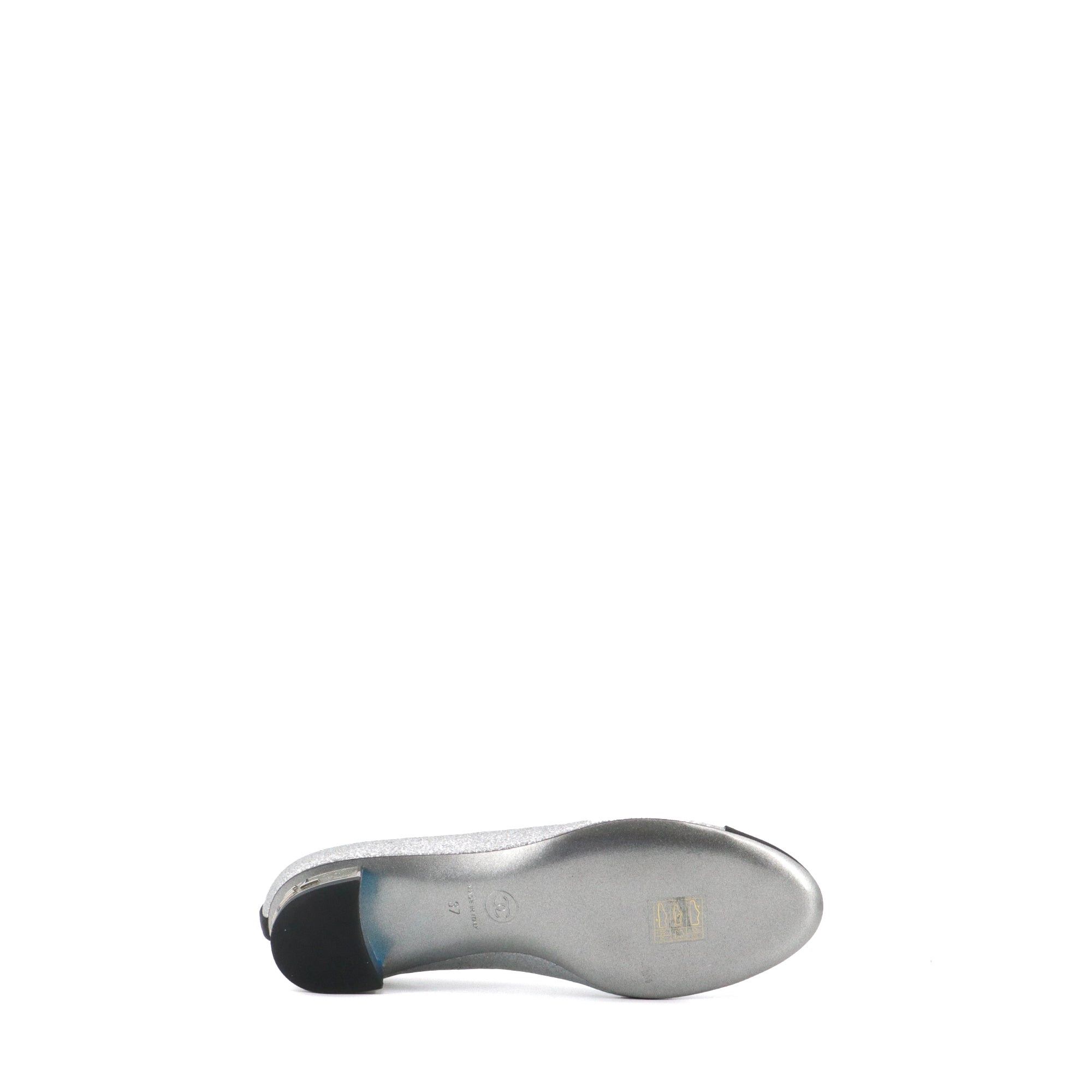 Chanel CHANEL - Chanel ballerinas with silver sequins (T37) Size US 6 / IT 36 - 3 Thumbnail