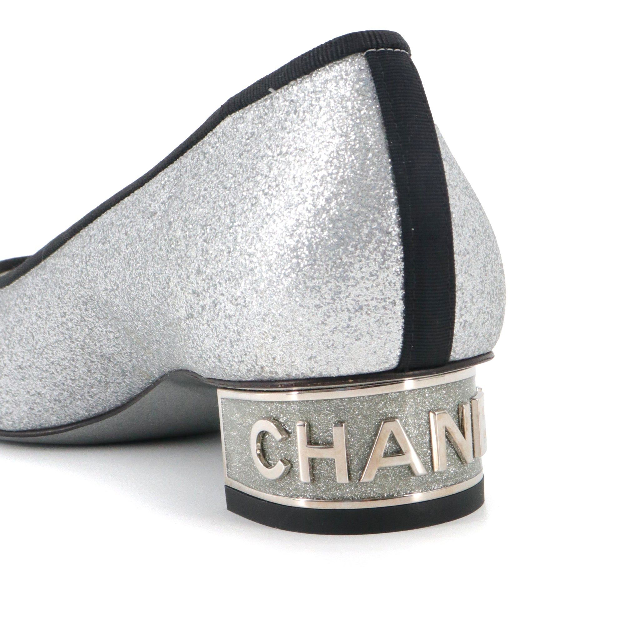 Chanel CHANEL - Chanel ballerinas with silver sequins (T37) Size US 6 / IT 36 - 5 Thumbnail