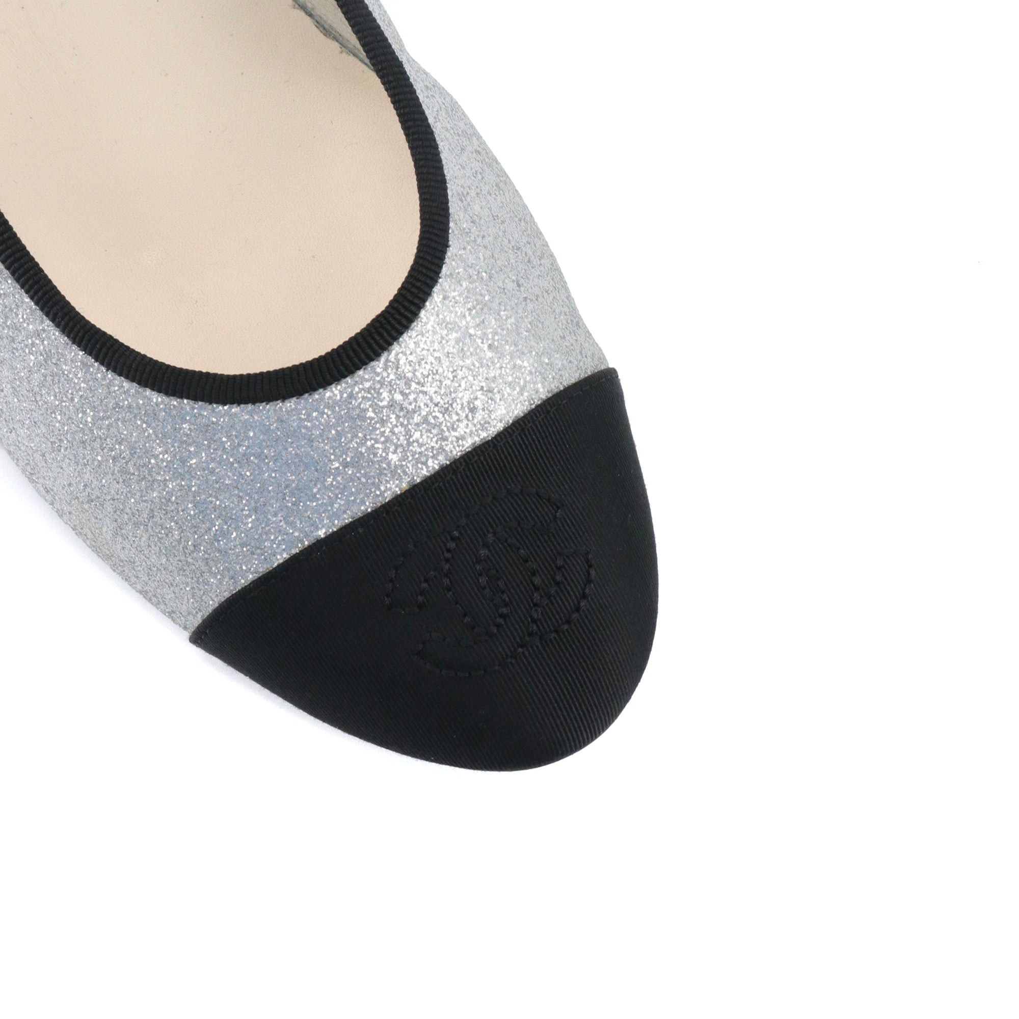 Chanel CHANEL - Chanel ballerinas with silver sequins (T37) Size US 6 / IT 36 - 4 Thumbnail