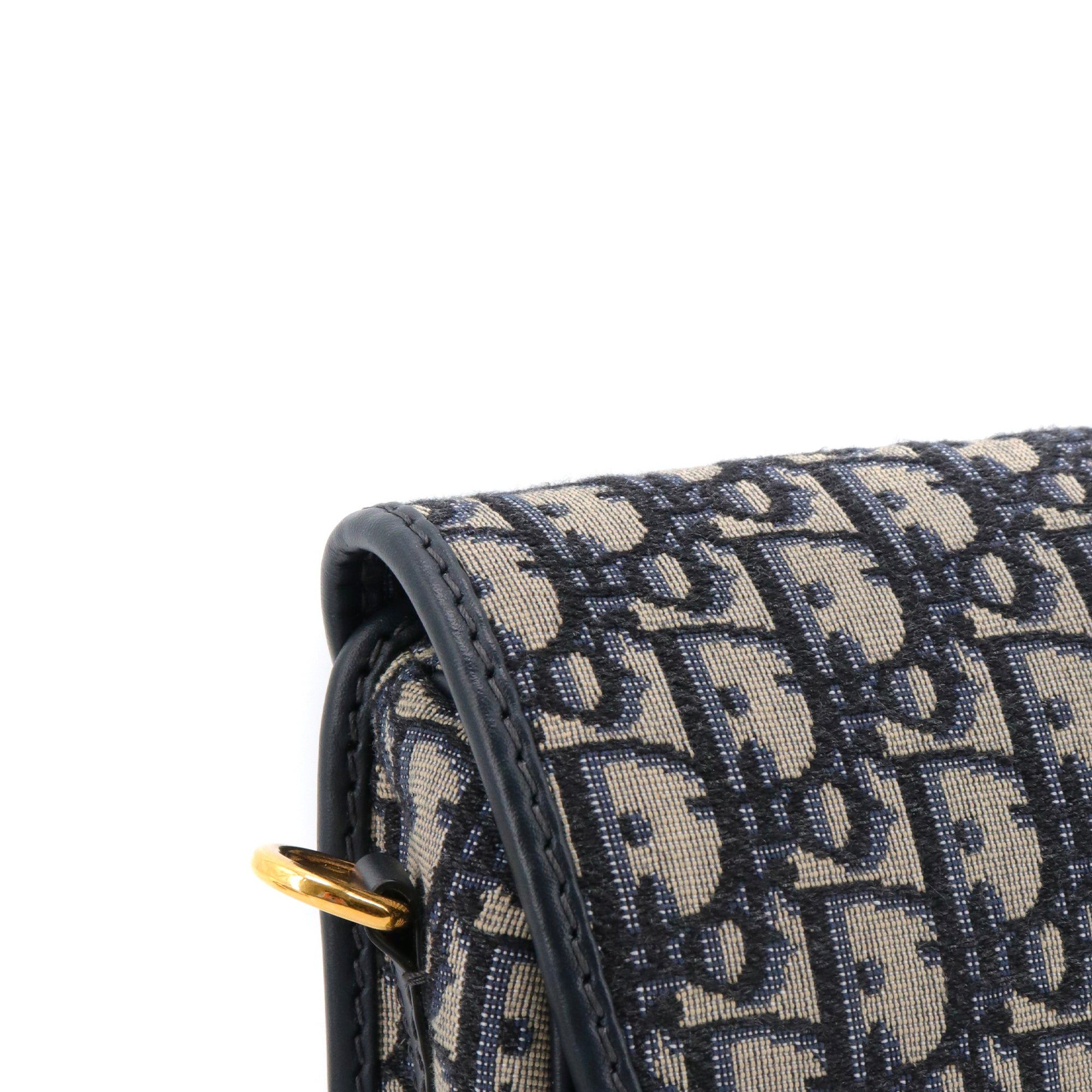 Dior DIOR - Bobby Dior shoulder bag in navy blue Dior oblique canvas Size ONE SIZE - 6 Thumbnail