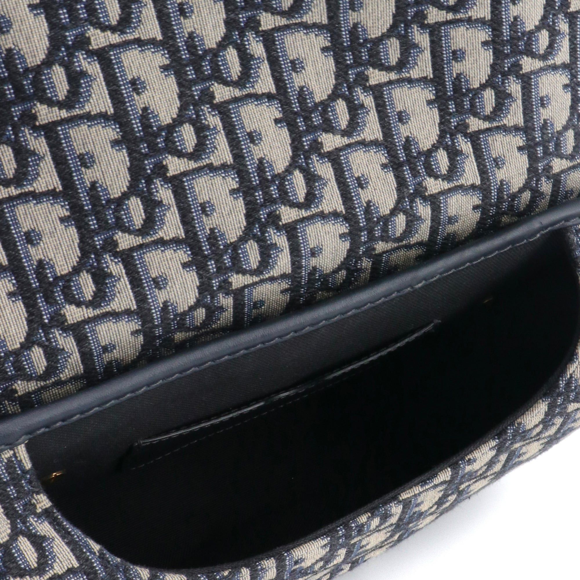 Dior DIOR - Bobby Dior shoulder bag in navy blue Dior oblique canvas Size ONE SIZE - 8 Thumbnail
