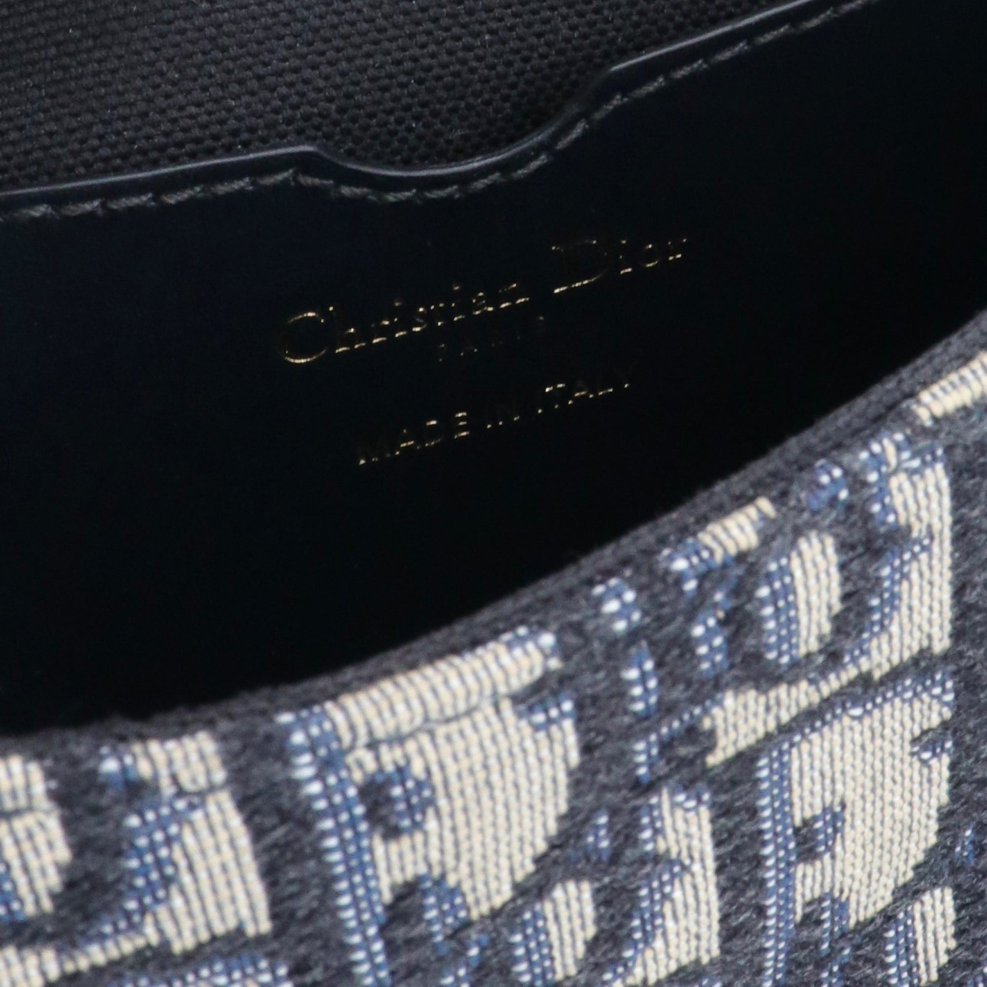Dior DIOR - Bobby Dior shoulder bag in navy blue Dior oblique canvas Size ONE SIZE - 7 Thumbnail