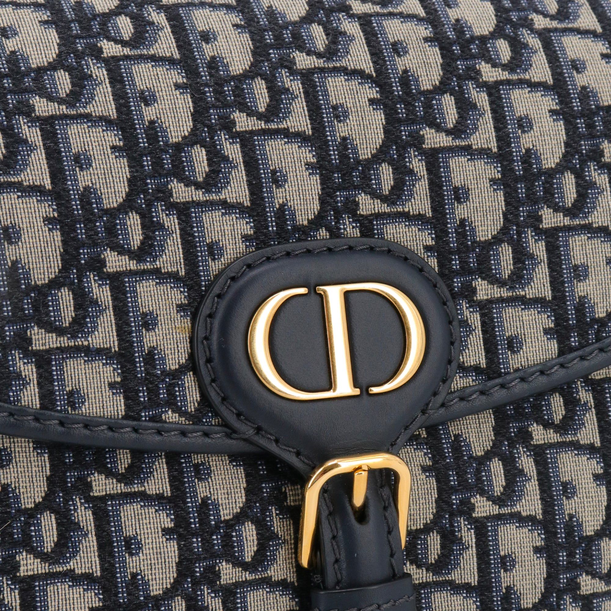 Dior DIOR - Bobby Dior shoulder bag in navy blue Dior oblique canvas Size ONE SIZE - 5 Thumbnail