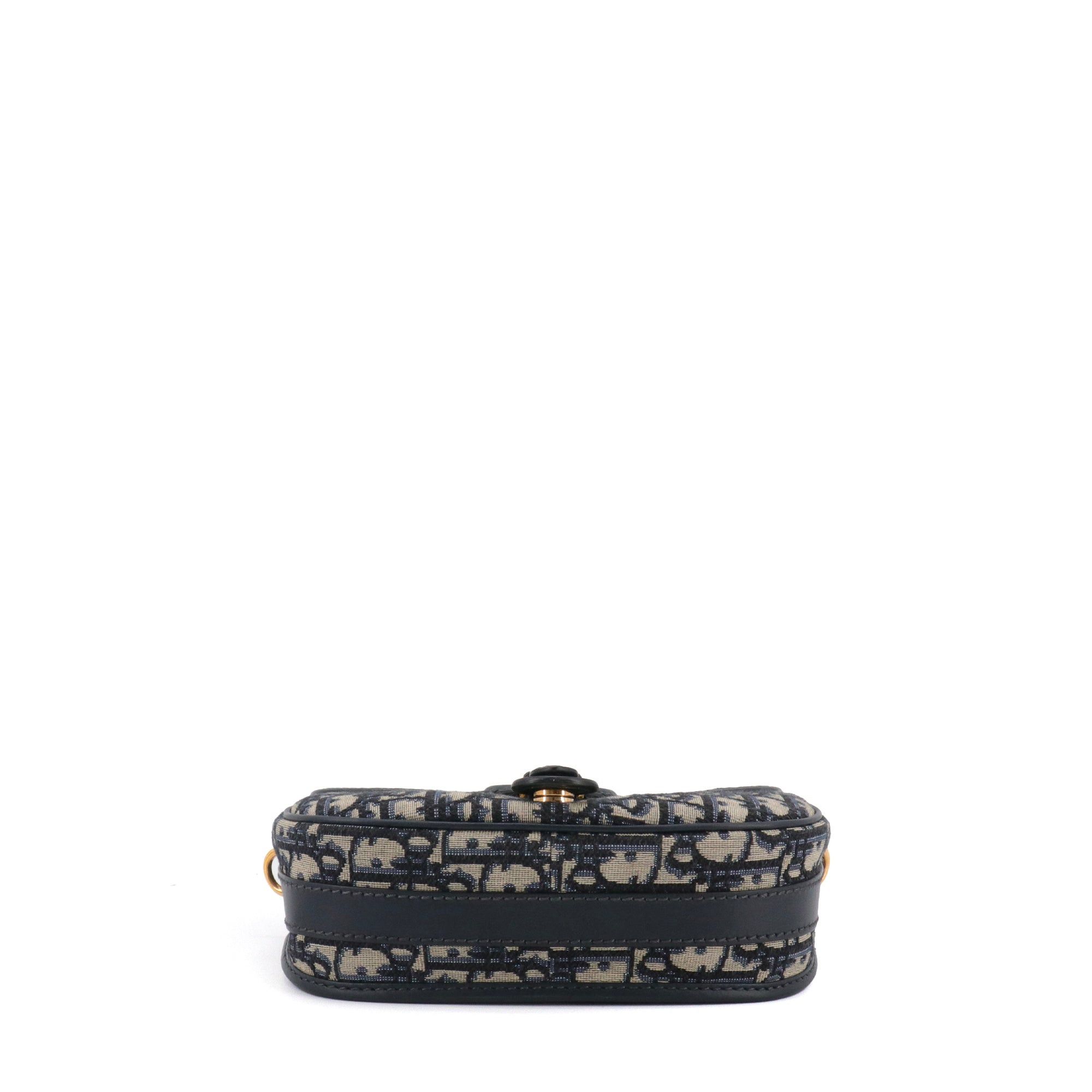 Dior DIOR - Bobby Dior shoulder bag in navy blue Dior oblique canvas Size ONE SIZE - 4 Thumbnail
