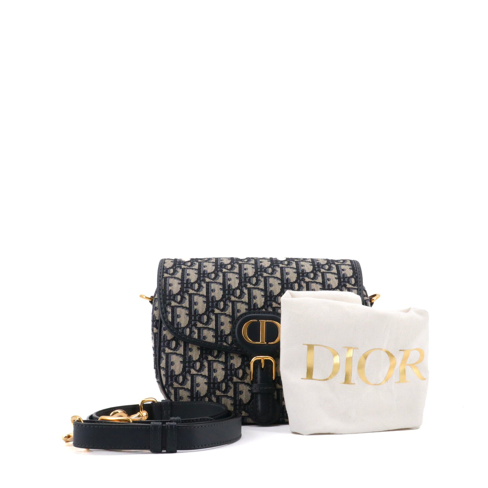 Dior DIOR - Bobby Dior shoulder bag in navy blue Dior oblique canvas Size ONE SIZE - 9 Thumbnail