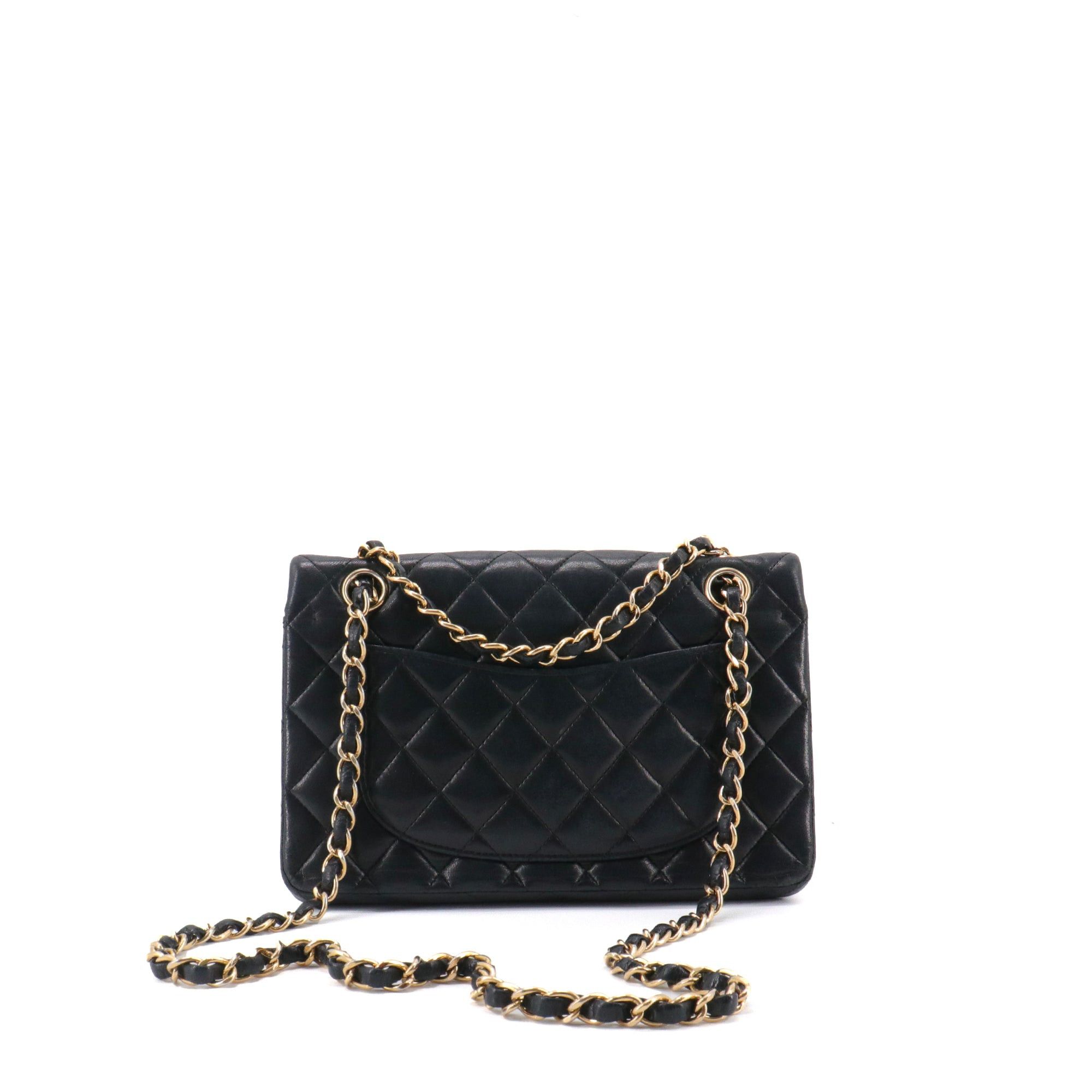 Chanel CHANEL - Classique/Timeless 23 Chanel double flap handbag in black quilted leather Size ONE SIZE - 7 Thumbnail