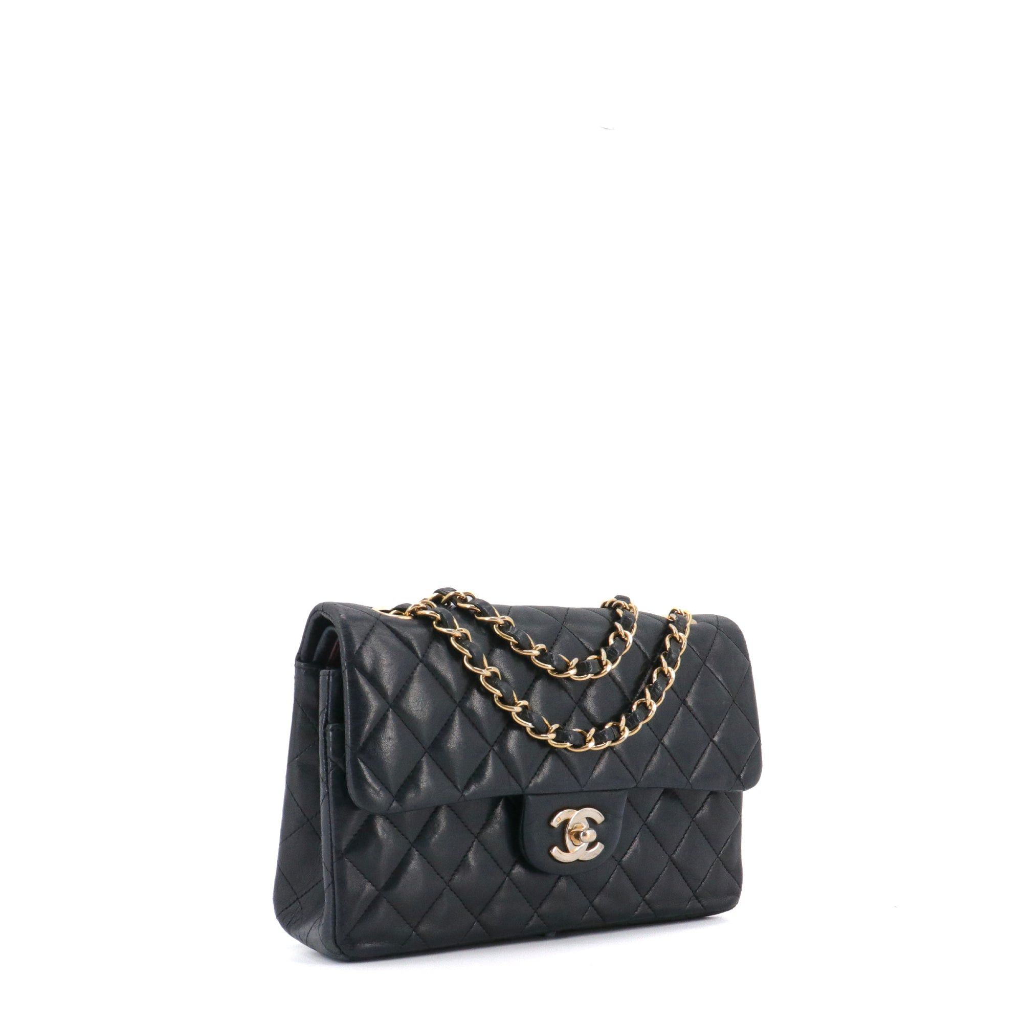 Chanel CHANEL - Classique/Timeless 23 Chanel double flap handbag in black quilted leather Size ONE SIZE - 2 Thumbnail