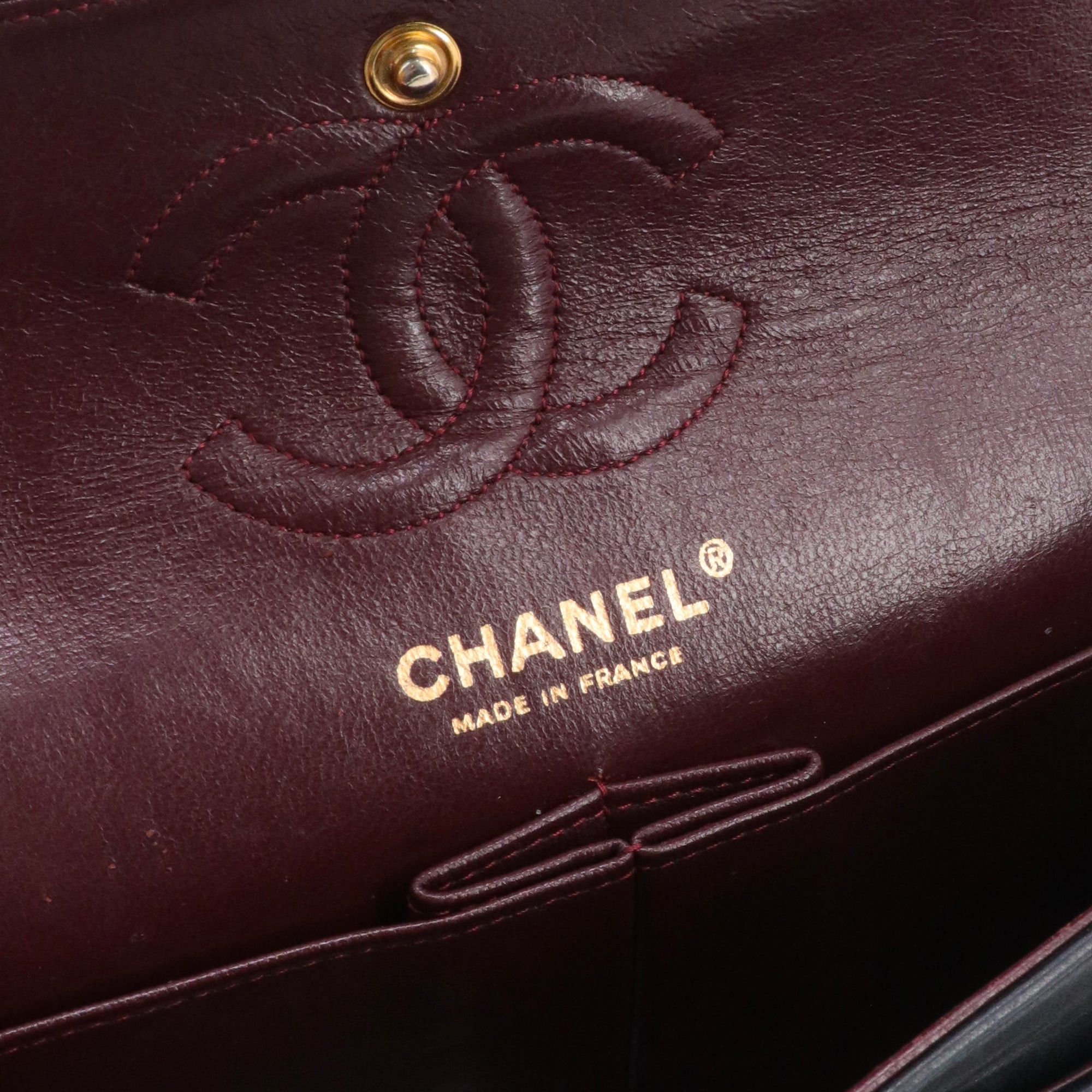 Chanel CHANEL - Classique/Timeless 23 Chanel double flap handbag in black quilted leather Size ONE SIZE - 8 Thumbnail
