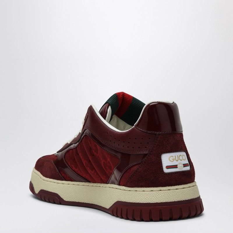 Gucci Gucci Re-Web Sneakers In Burgundy Gg Fabric Size US 6.5 / IT 36.5 - 2 Thumbnail