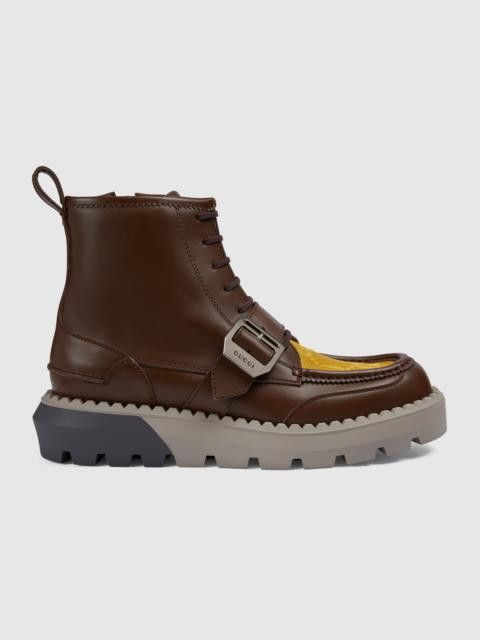 Gucci Men's GG lace-up boot Size US 10 / EU 43 - 2 Thumbnail