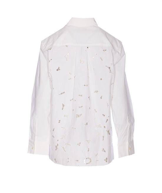 Marine Serre MARINE SERRE Women Shirts USI022A WH20 White Size XXS / US 00 / IT 34 - 2 Thumbnail