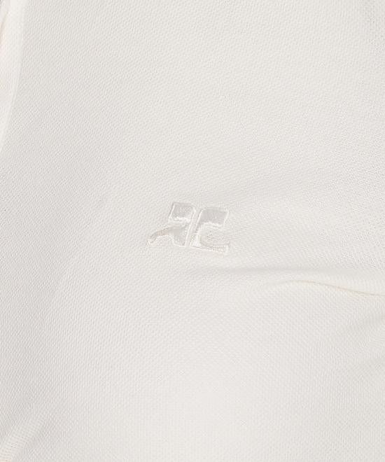 Courreges COURREGES Women Polo Shirts 225JPO048JS0193 0001 White Size S / US 4 / IT 40 - 3 Thumbnail