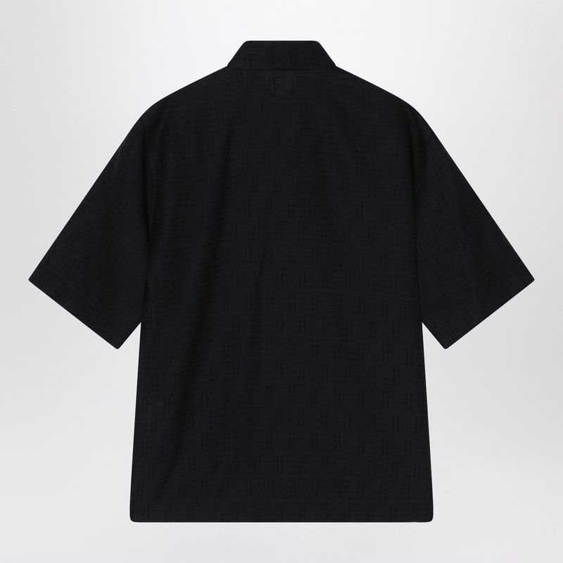 Fendi Fendi Black Ff Jacquard Linen Shirt Size US M / EU 48-50 / 2 - 2 Thumbnail