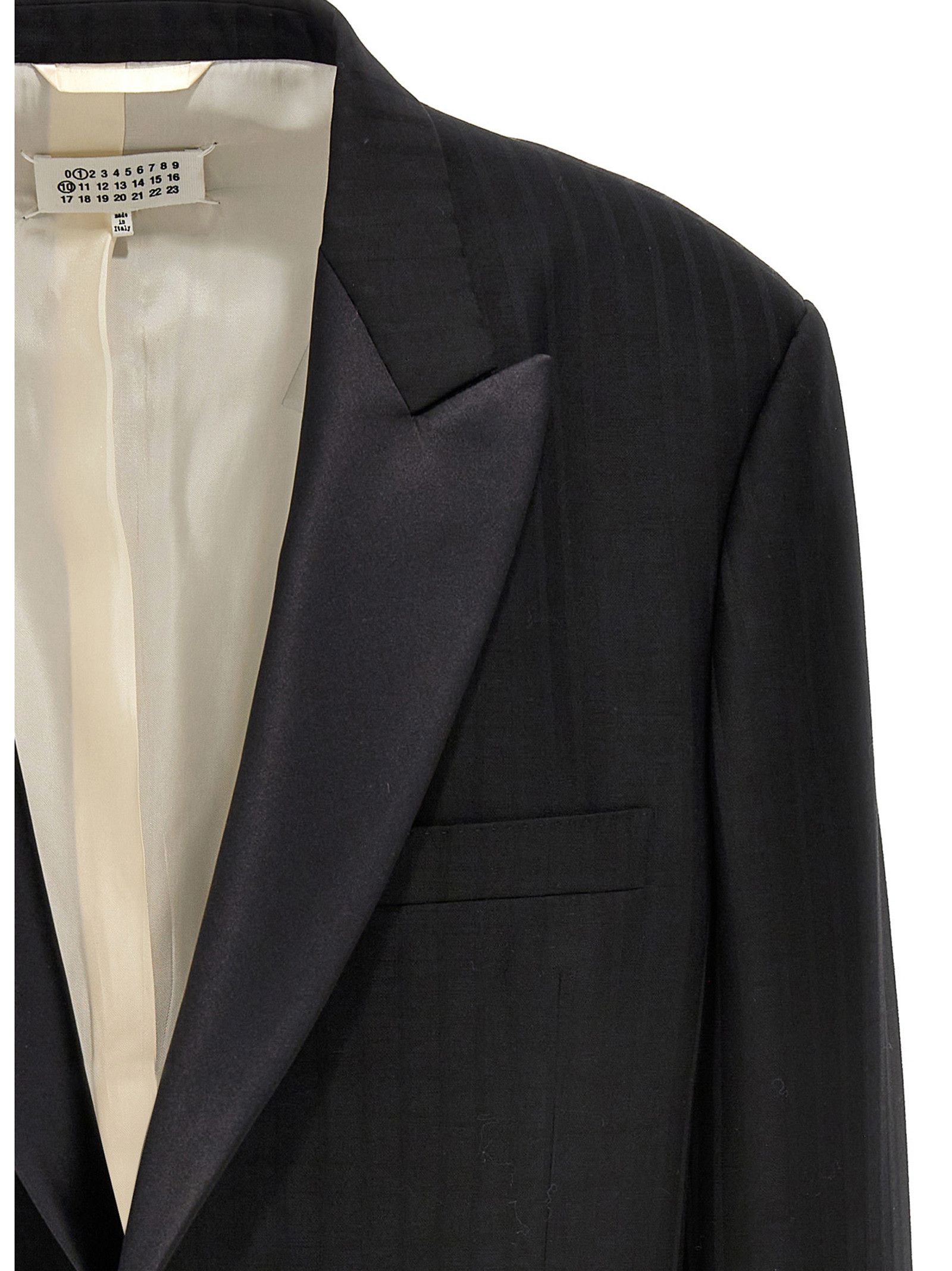 Maison Margiela Striped Single Breast Blazer Jacket Size L / US 10 / IT 46 - 3 Thumbnail