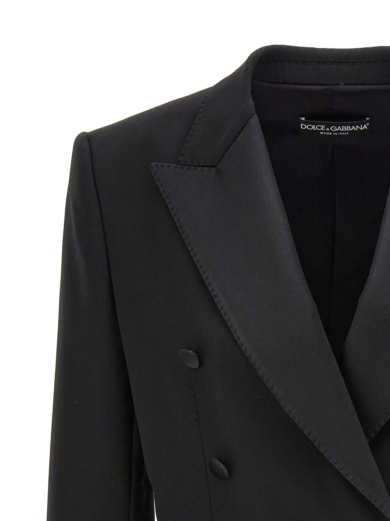 Dolce & Gabbana 'Tuxedo' Crop Blazer Size XS / US 0-2 / IT 36-38 - 3 Thumbnail