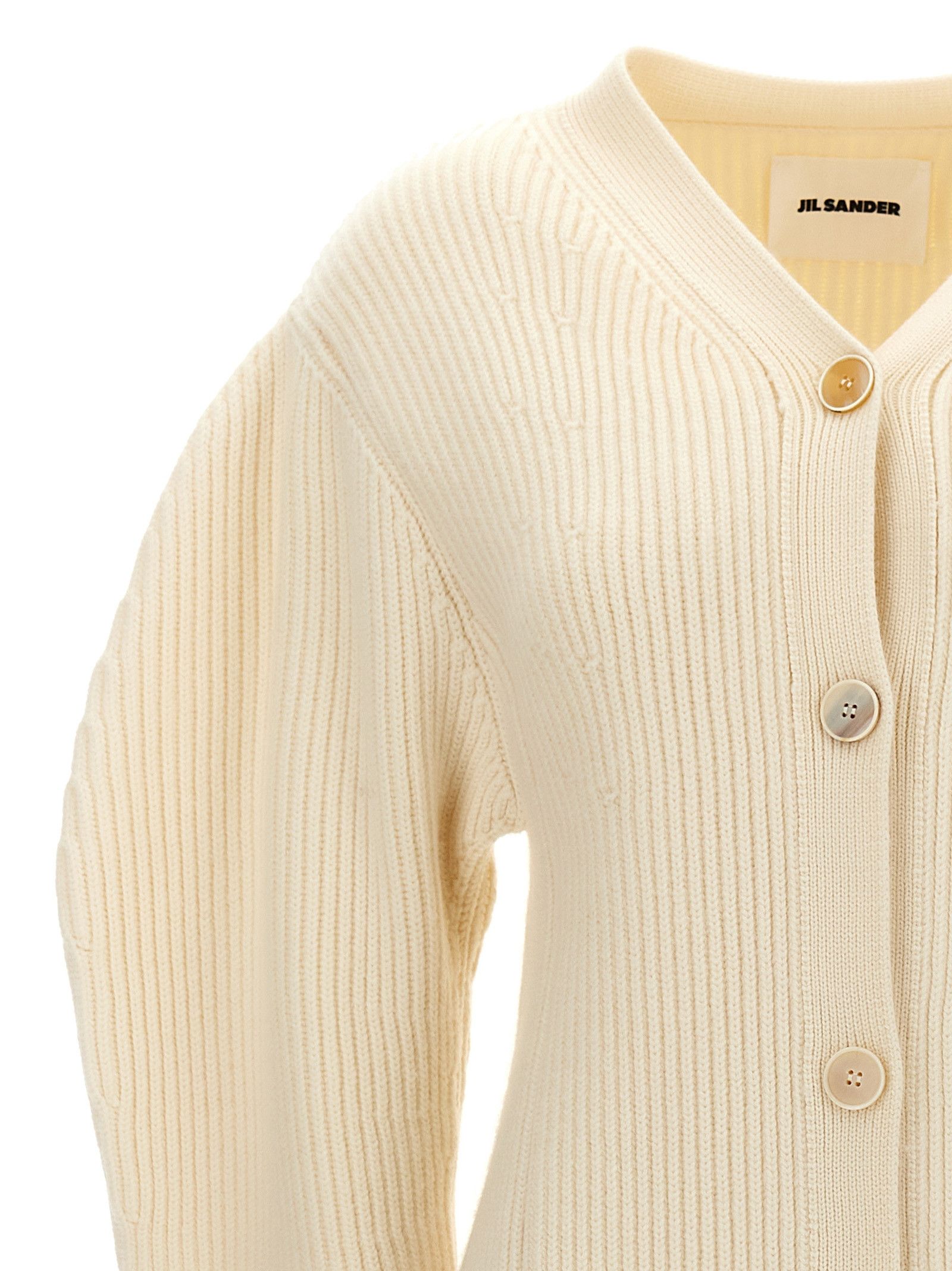 Jil Sander Ribbed Cardigan Size L / US 10 / IT 46 - 3 Thumbnail