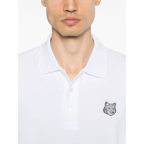 Maison Kitsune MAISON KITSUNE Men Polo Shirts OM00213KJ7010 WHITE Size US S / EU 44-46 / 1 - 3 Thumbnail