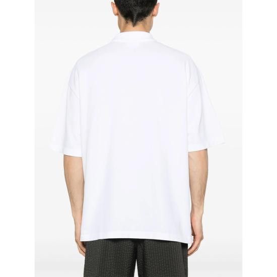 Maison Kitsune MAISON KITSUNE Men Polo Shirts OM00213KJ7010 WHITE Size US S / EU 44-46 / 1 - 2 Thumbnail